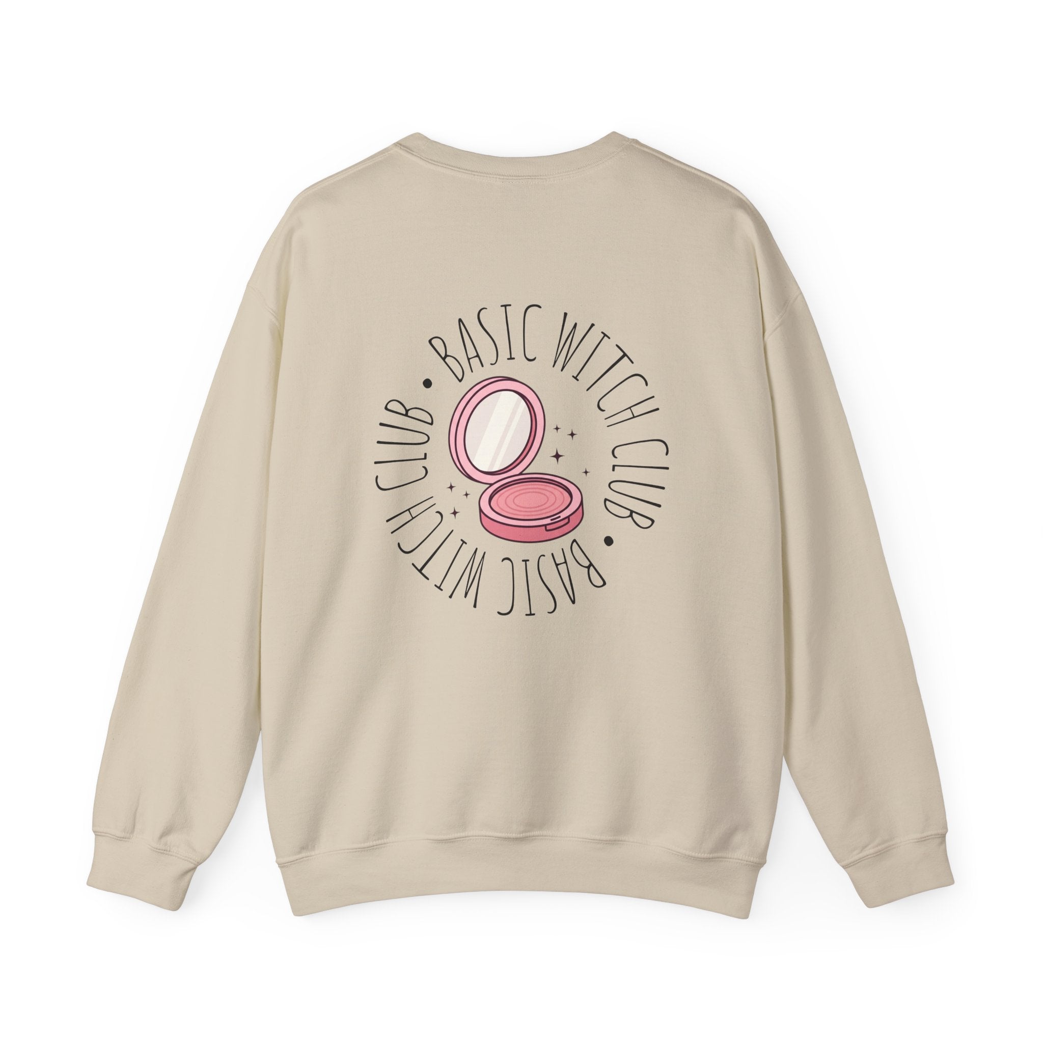BASIC WITCH CLUB Compact Makeup Emblem — Crewneck Sweatshirt
