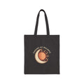 "Finding My Balance" Sun & Moon Graphic — Cotton Canvas Tote Bag