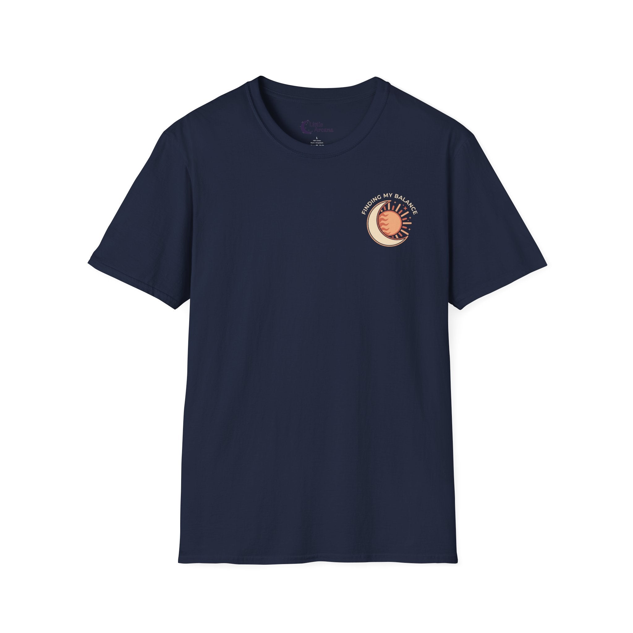 Sun & Moon Minimalist T-Shirt — "Finding my Balance"