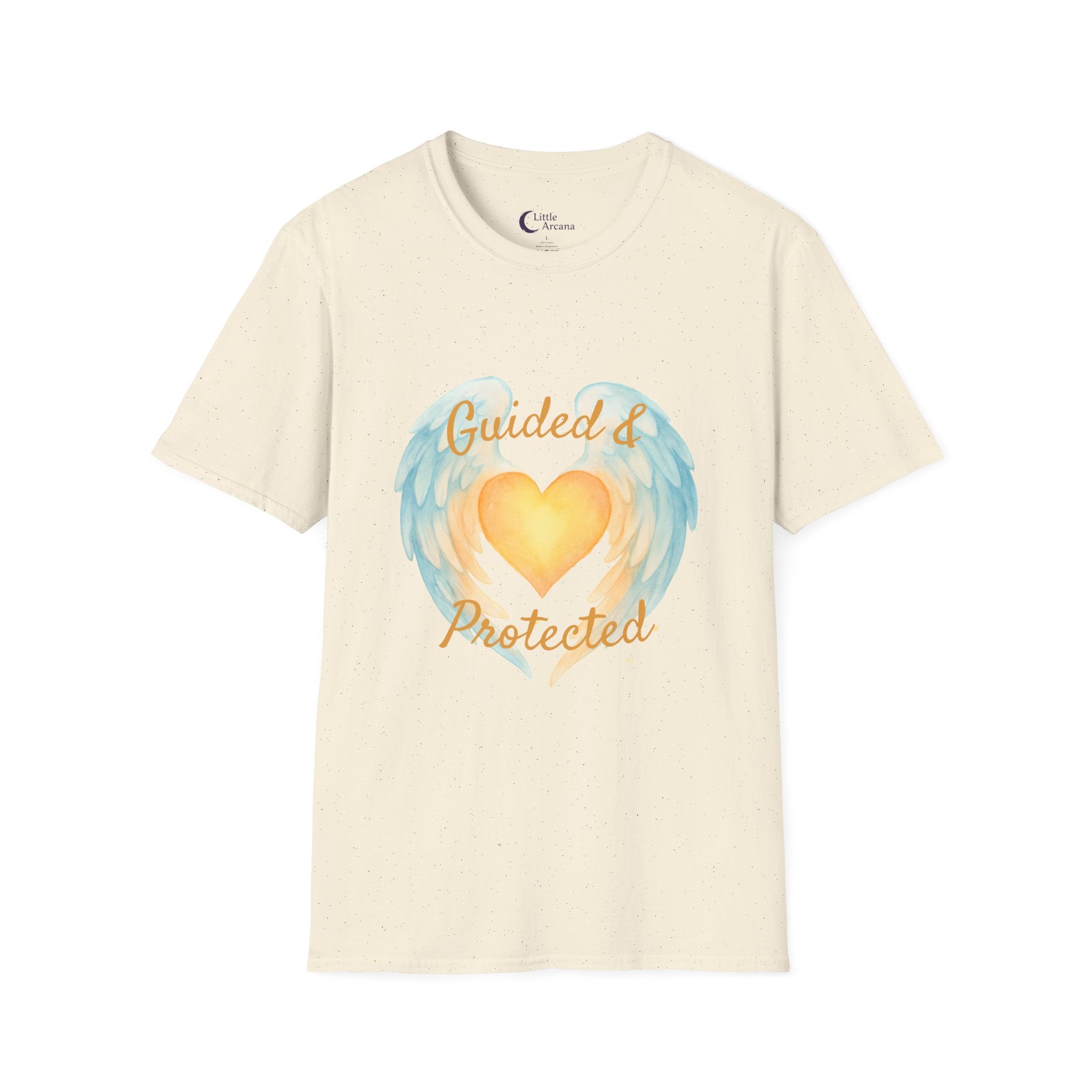 'Guided & Protected' Angel Wings Graphic — Unisex T-Shirt