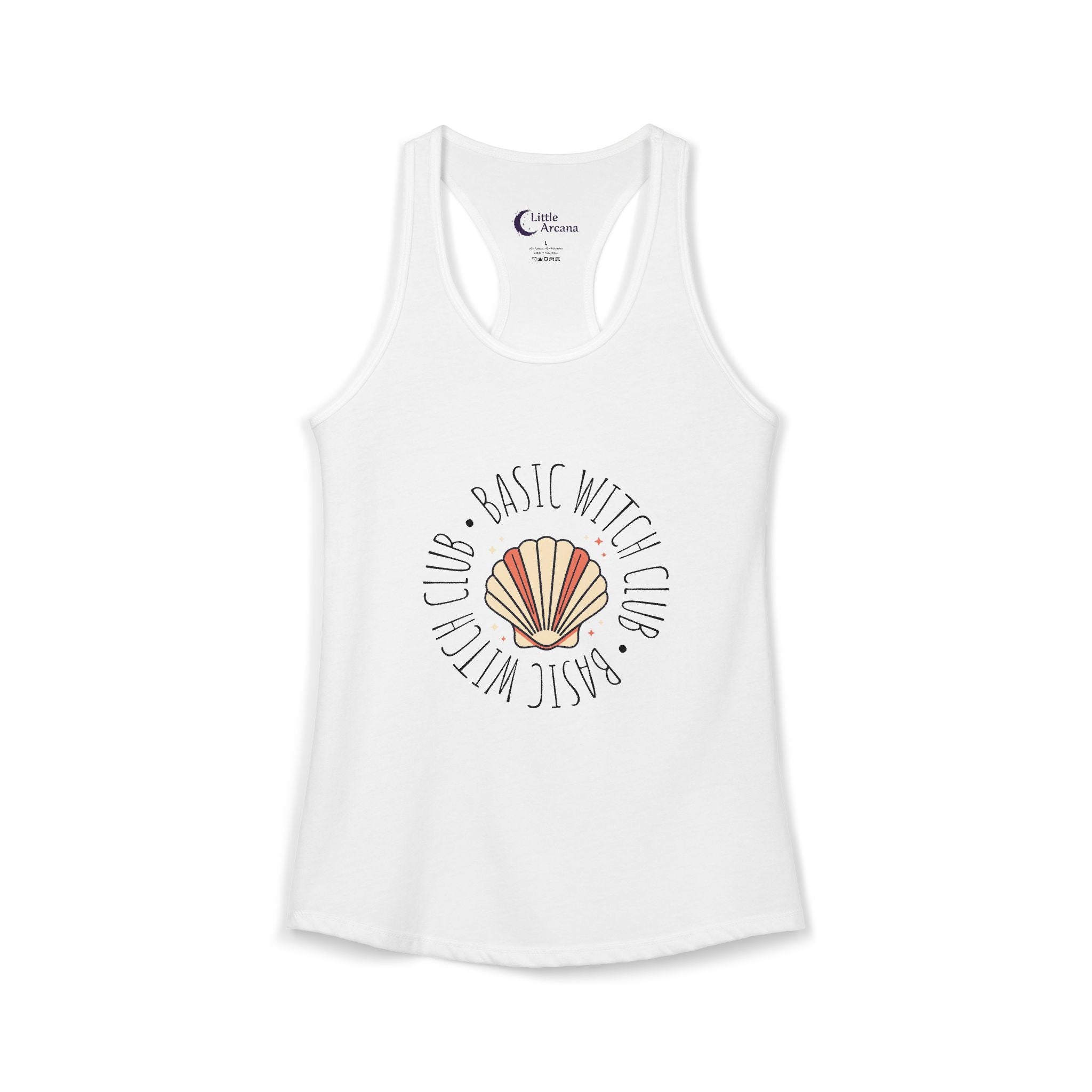 BASIC WITCH CLUB Sea Shell Emblem — Women's Racerback Tank