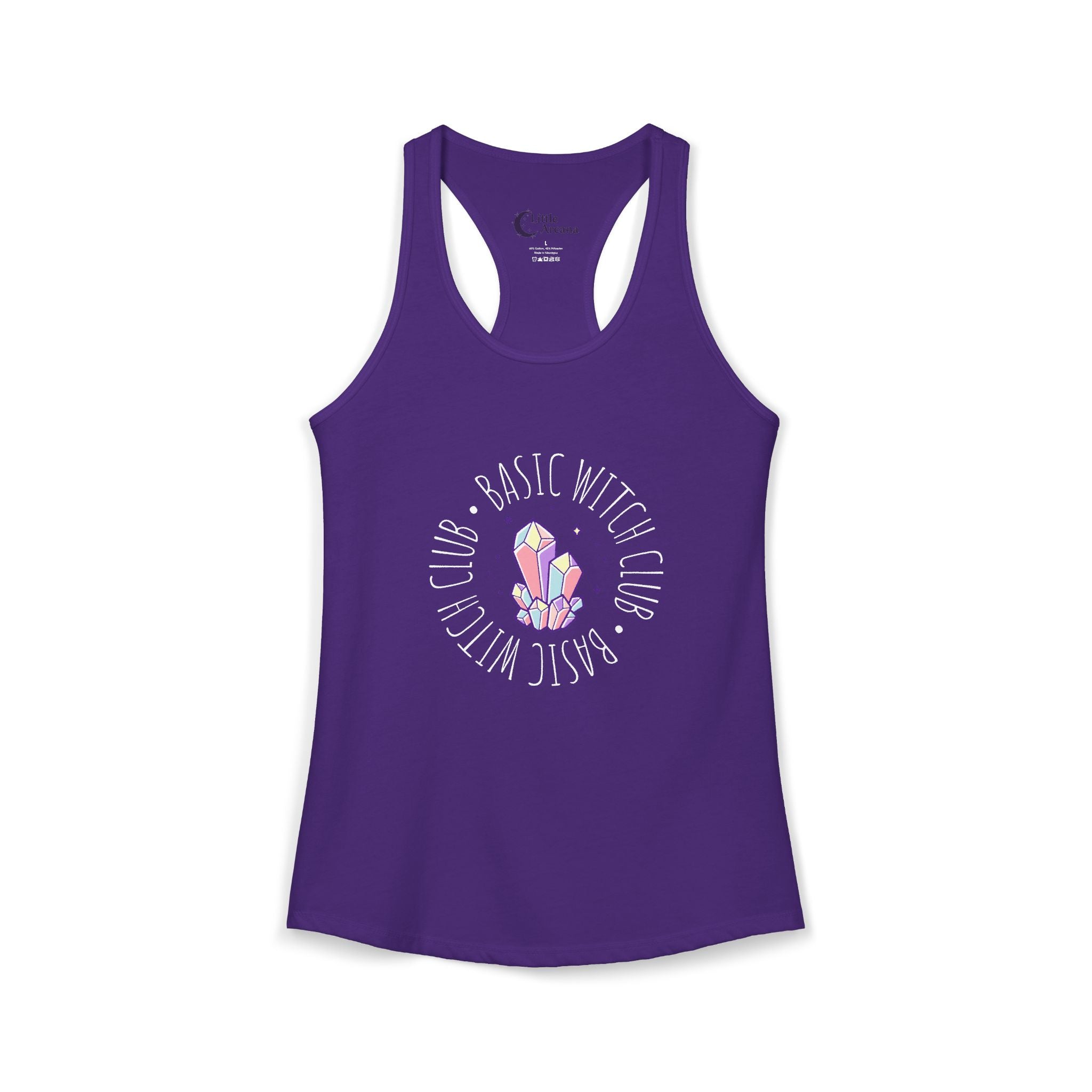 BASIC WITCH CLUB Crystal Emblem — Women's Racerback Tank