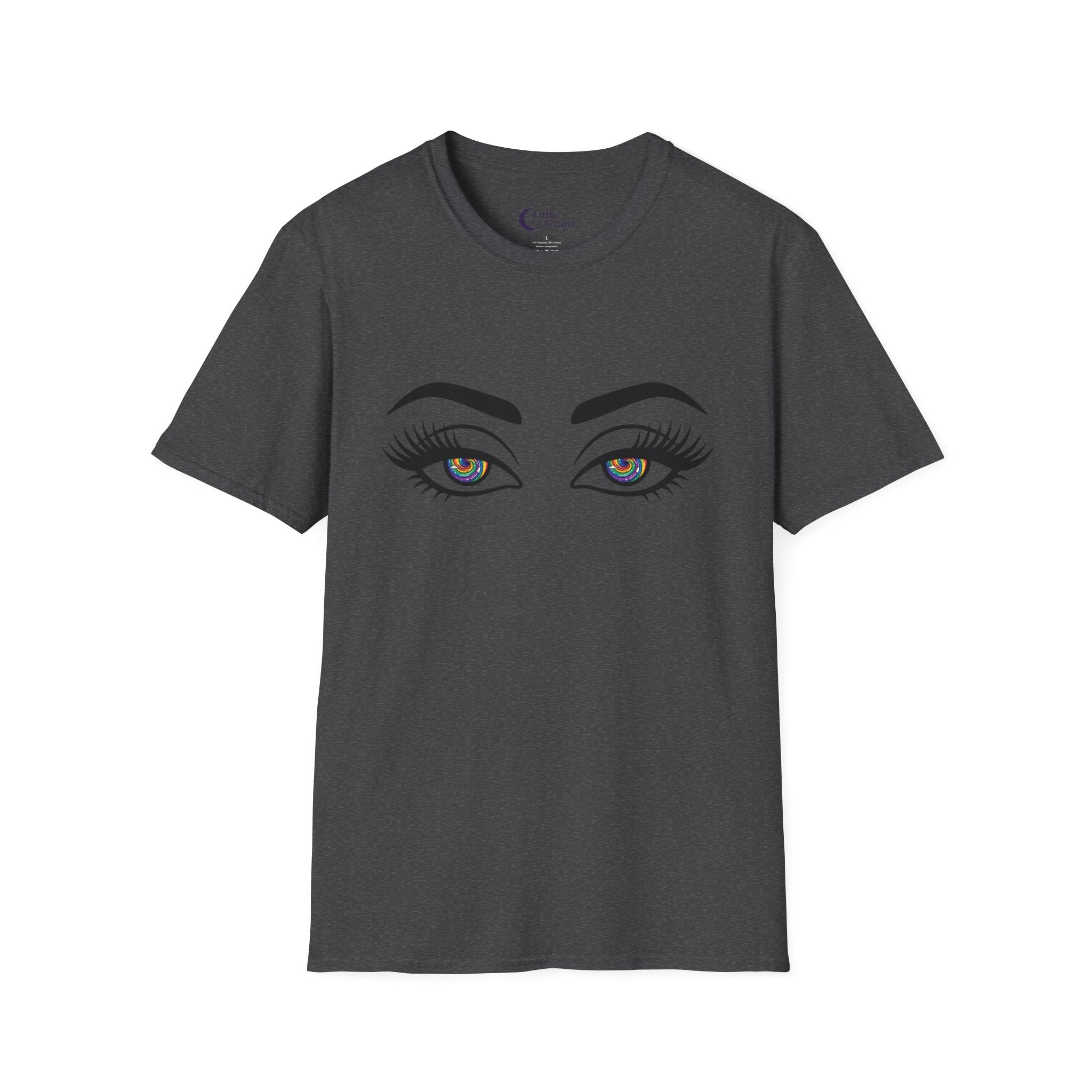 Hypnotic Eyes Graphic T-Shirt — Rainbow (Air)