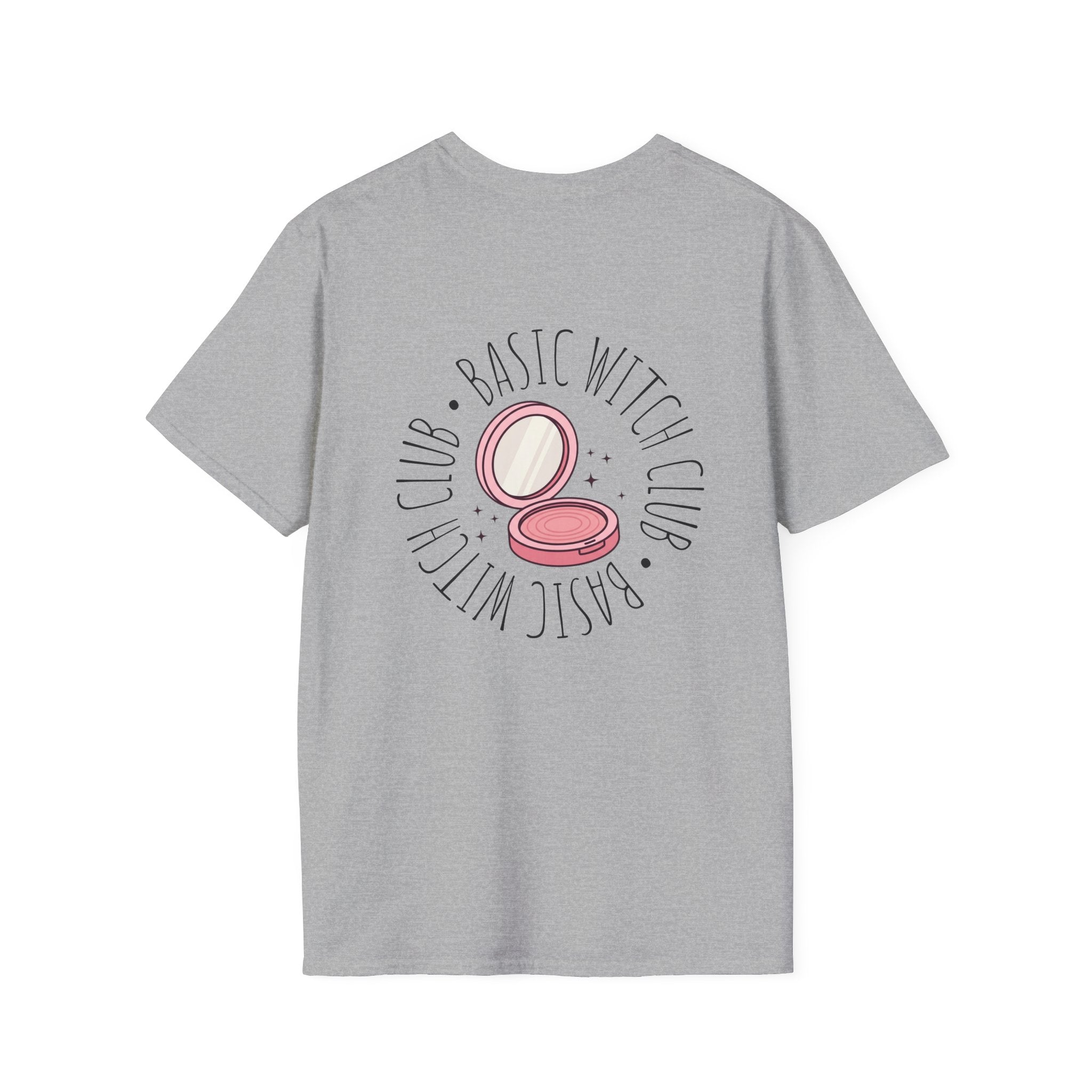 BASIC WITCH CLUB Compact Mirror Emblem — Unisex T-Shirt