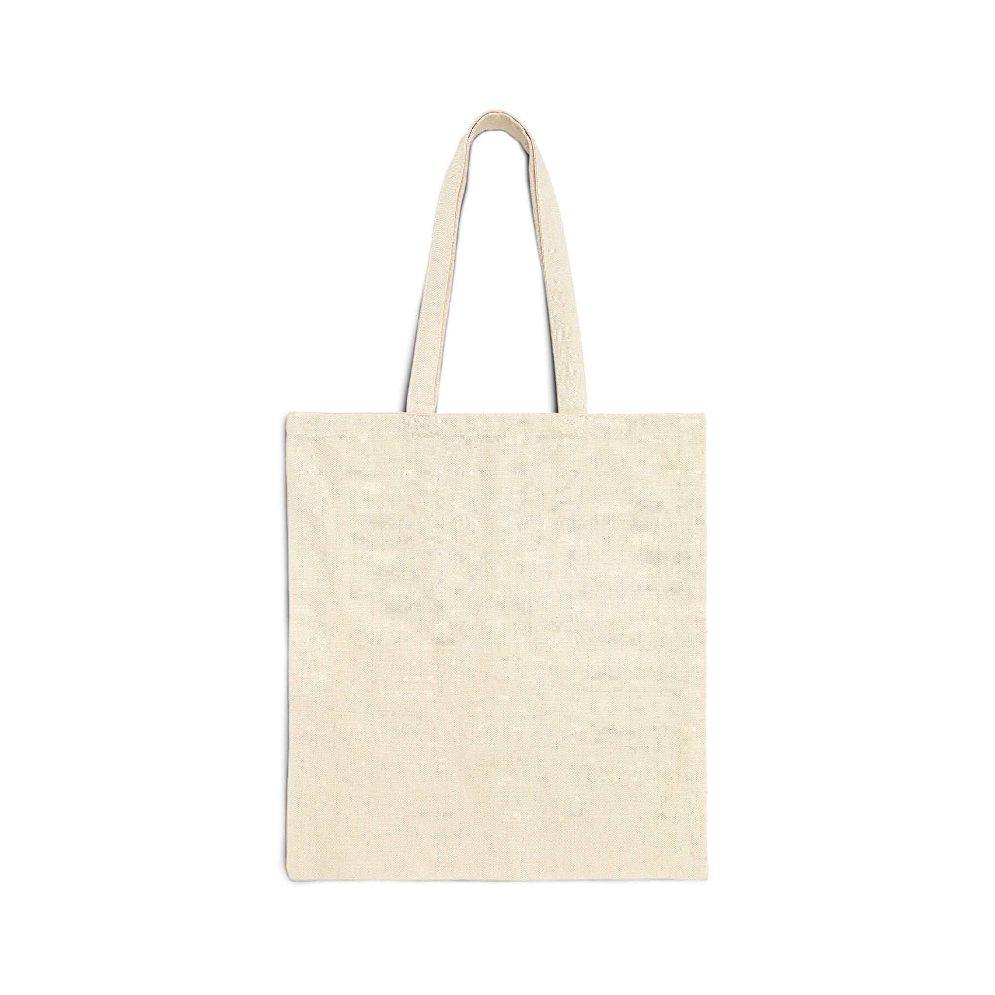 Tote Bag — "Guided & Protected" Angel Wing Heart Canvas Tote