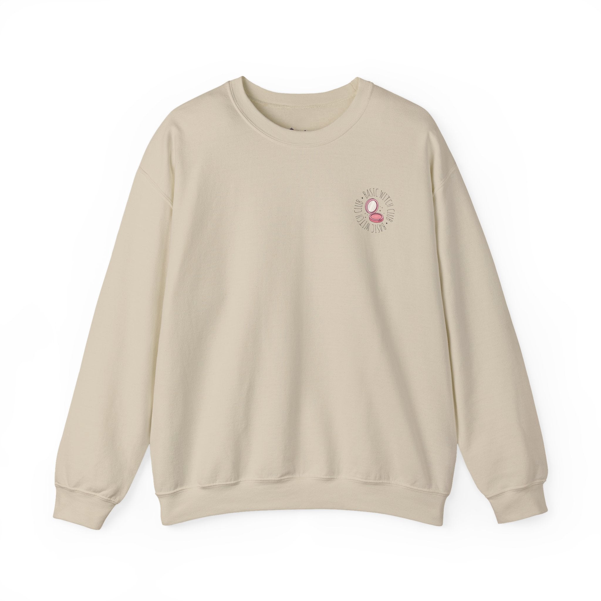 BASIC WITCH CLUB Compact Makeup Emblem — Crewneck Sweatshirt