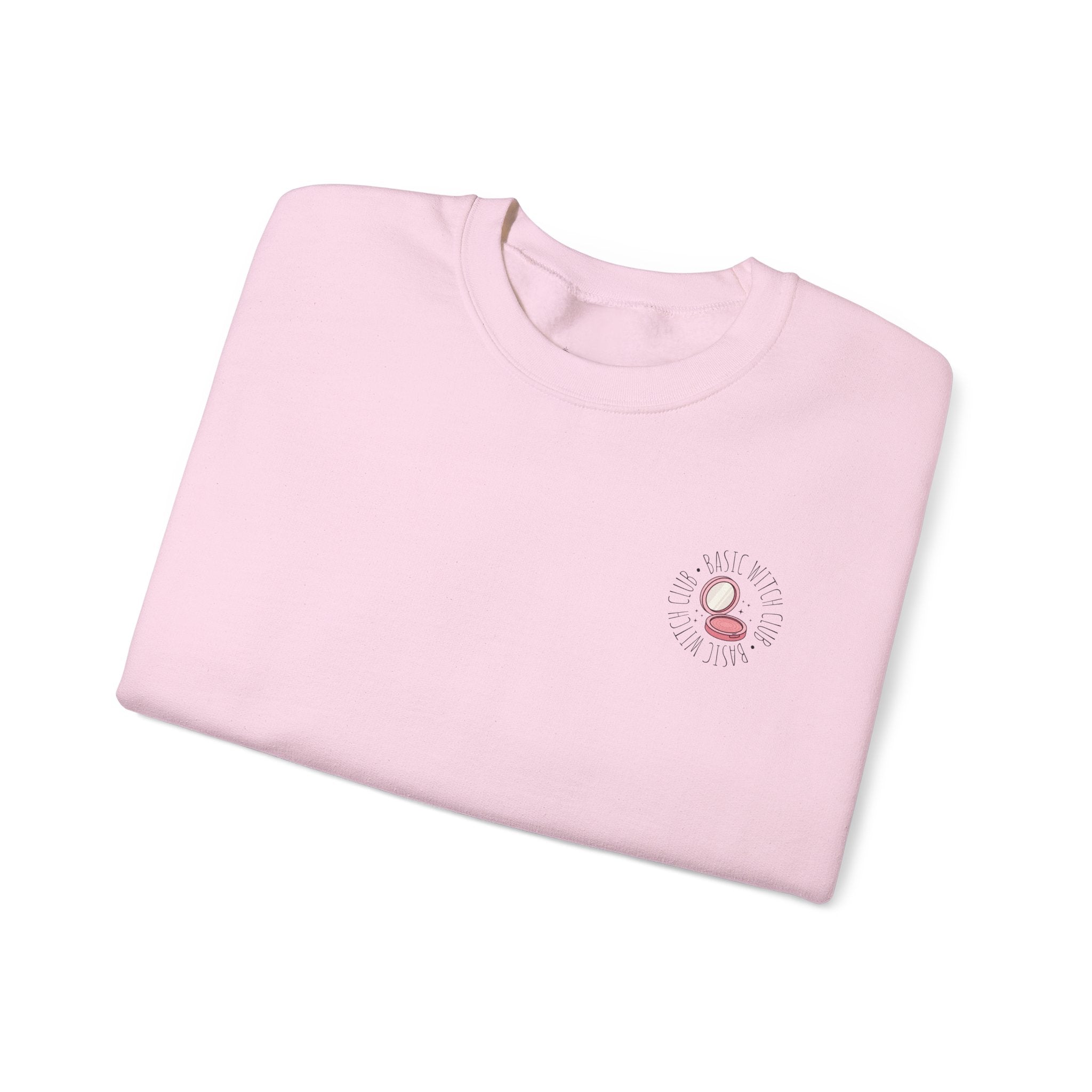 BASIC WITCH CLUB Compact Makeup Emblem — Crewneck Sweatshirt
