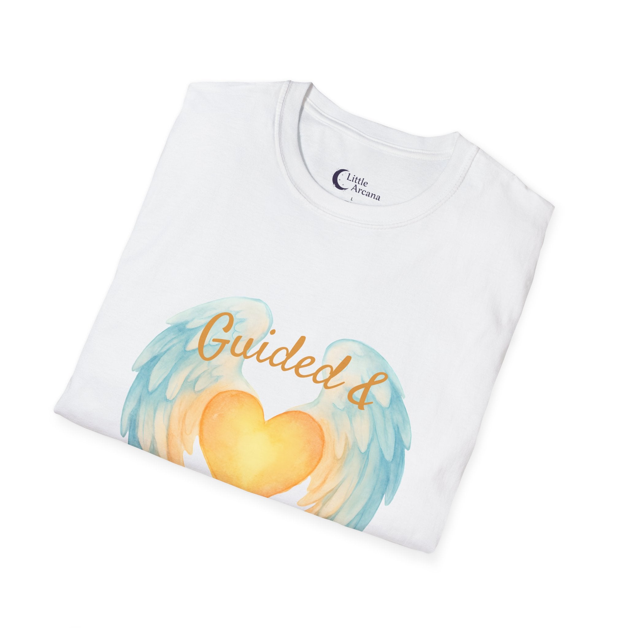 'Guided & Protected' Angel Wings Graphic — Unisex T-Shirt