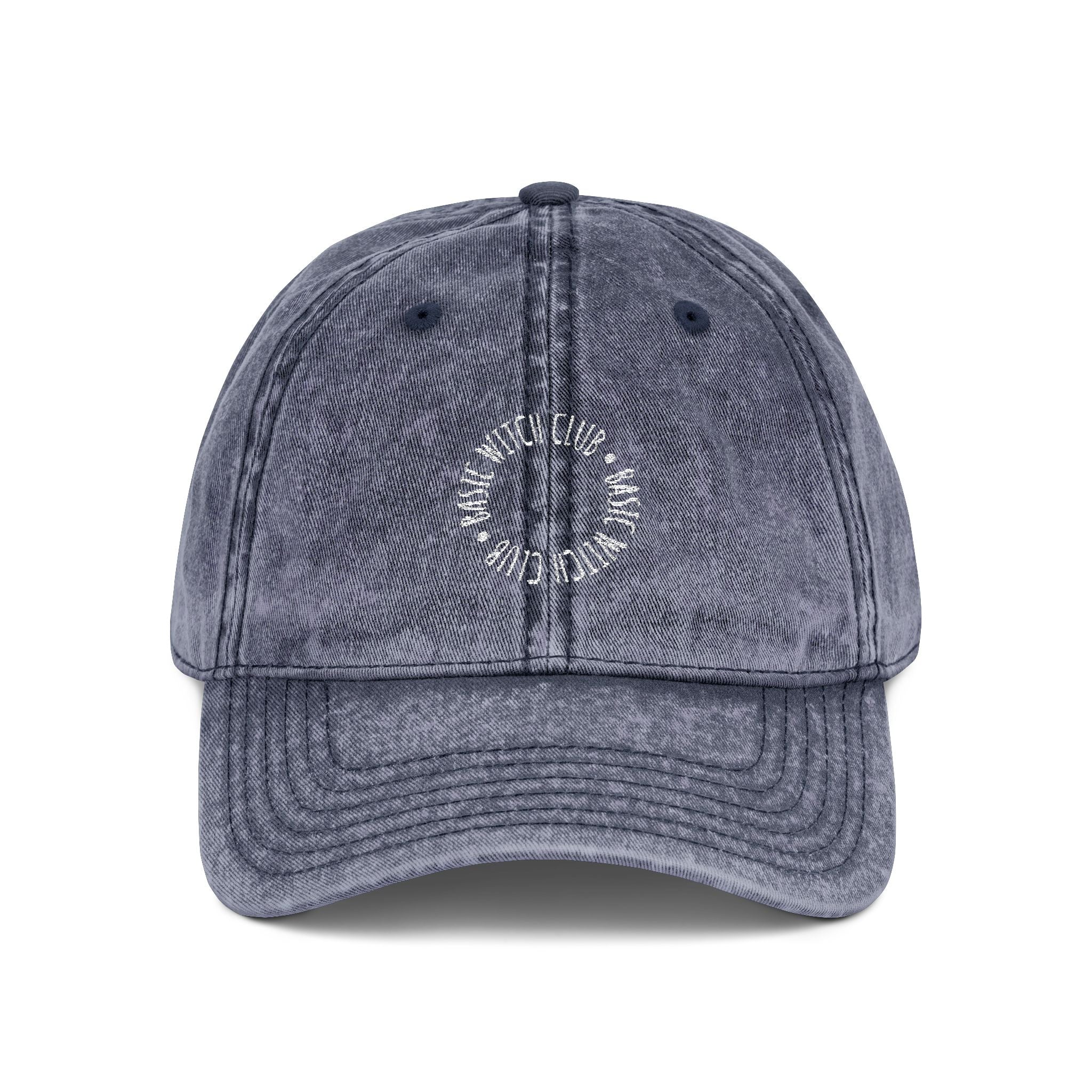 BASIC WITCH CLUB Emblem — Vintage Style Embroidered Baseball Cap
