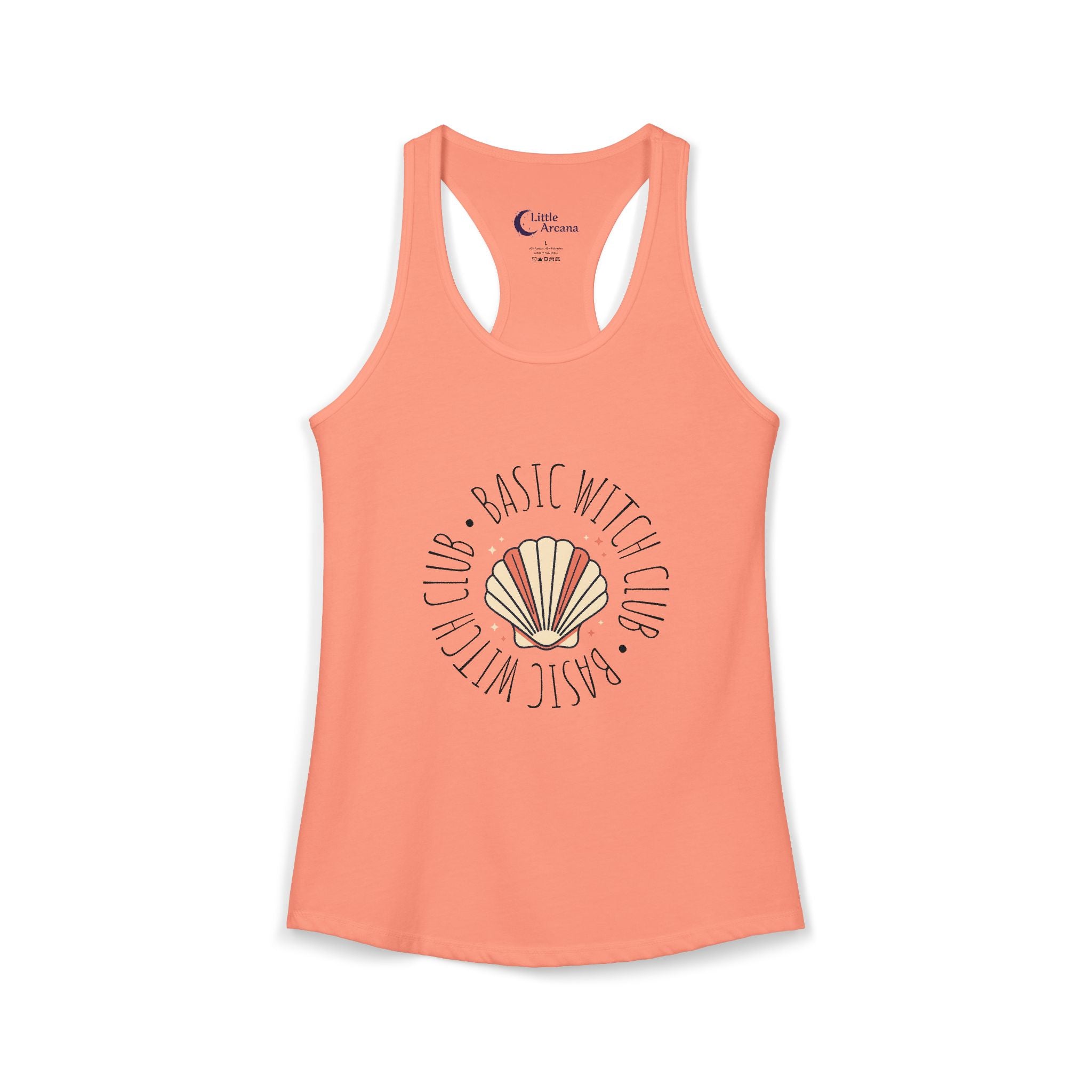 BASIC WITCH CLUB Sea Shell Emblem — Women's Racerback Tank