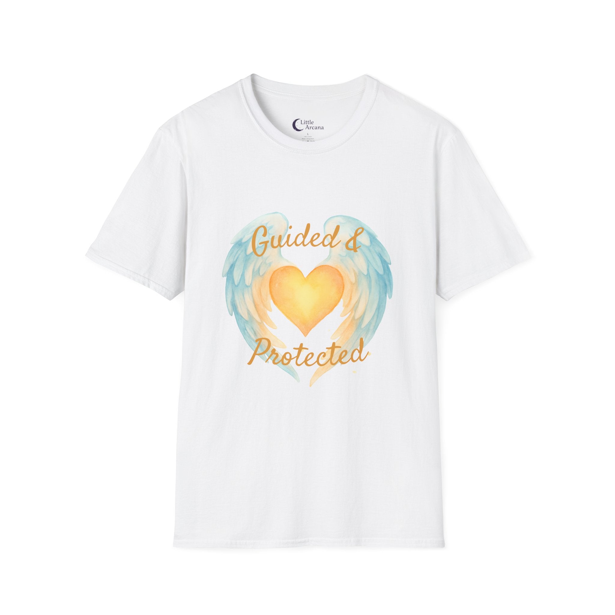 'Guided & Protected' Angel Wings Graphic — Unisex T-Shirt