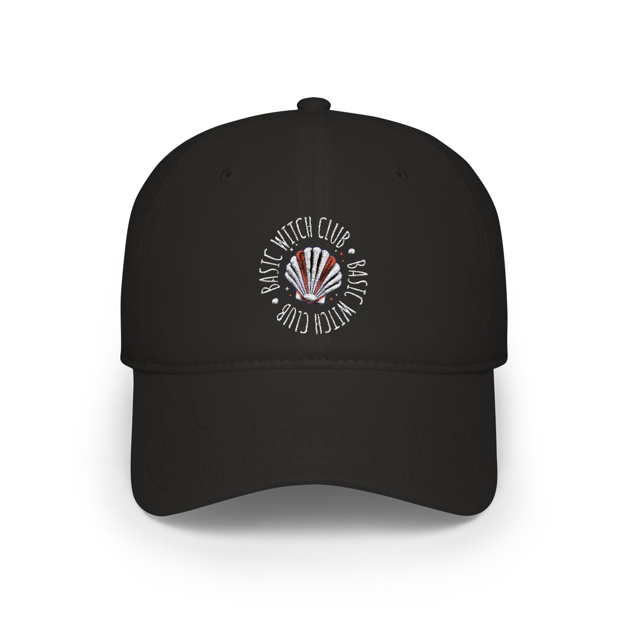 BASIC WITCH CLUB Sea Shell Emblem — Low Profile Baseball Cap