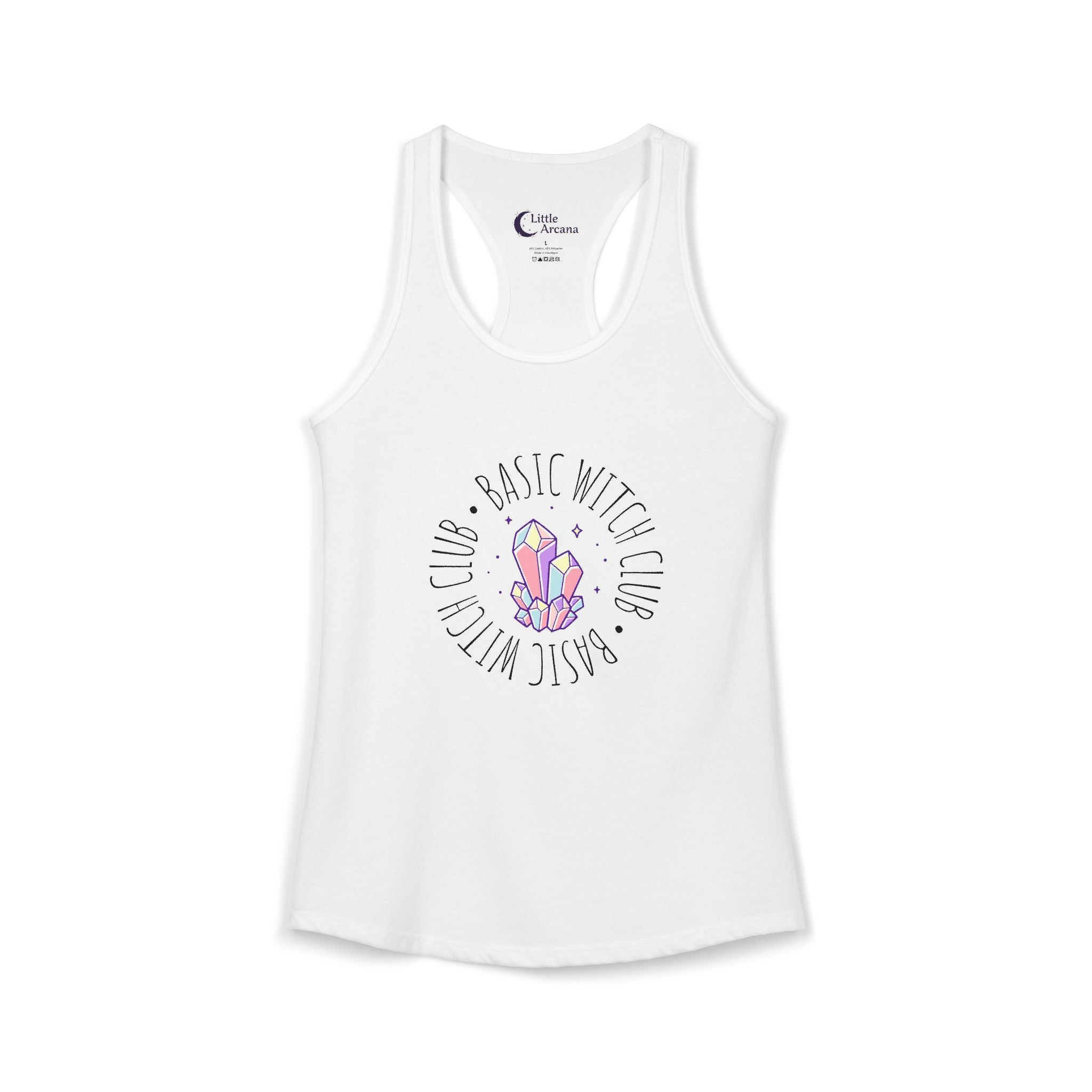 BASIC WITCH CLUB Crystal Emblem — Women's Racerback Tank