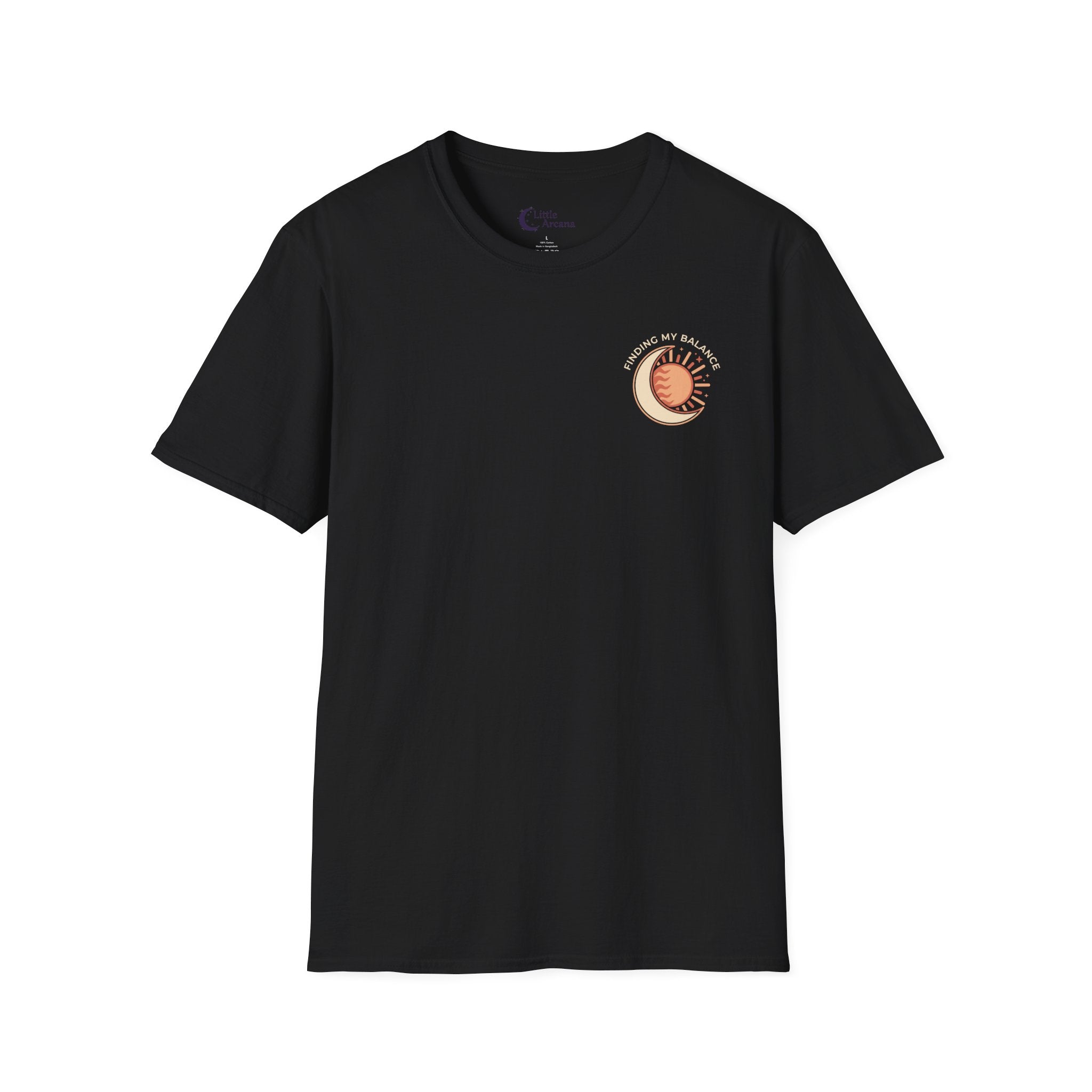 Sun & Moon Minimalist T-Shirt — "Finding my Balance"