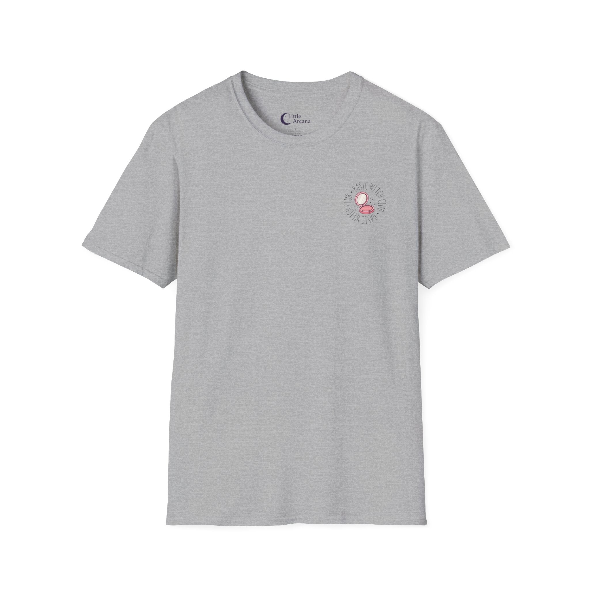 BASIC WITCH CLUB Compact Mirror Emblem — Unisex T-Shirt