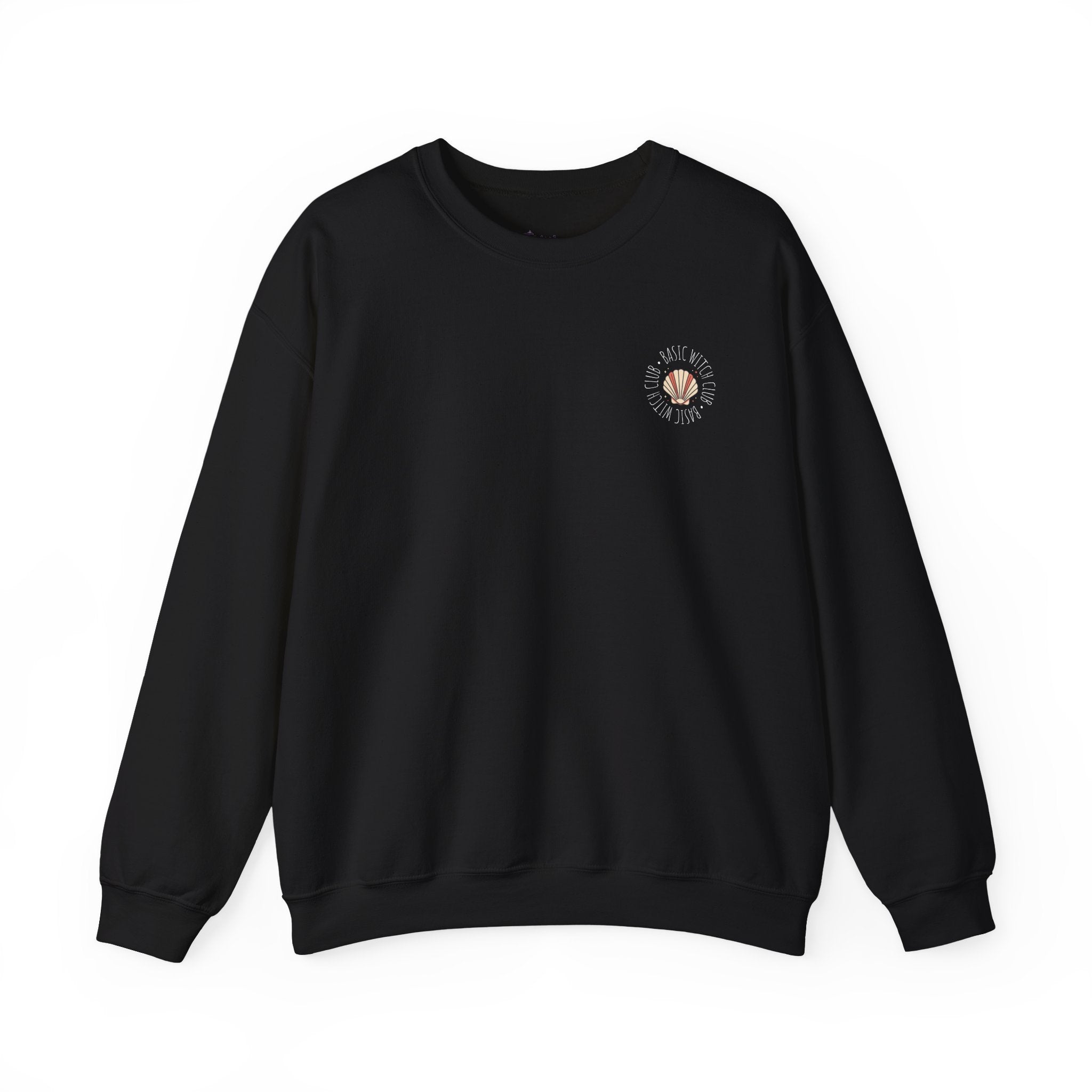 BASIC WITCH CLUB Sea Shell Emblem — Crewneck Sweatshirt