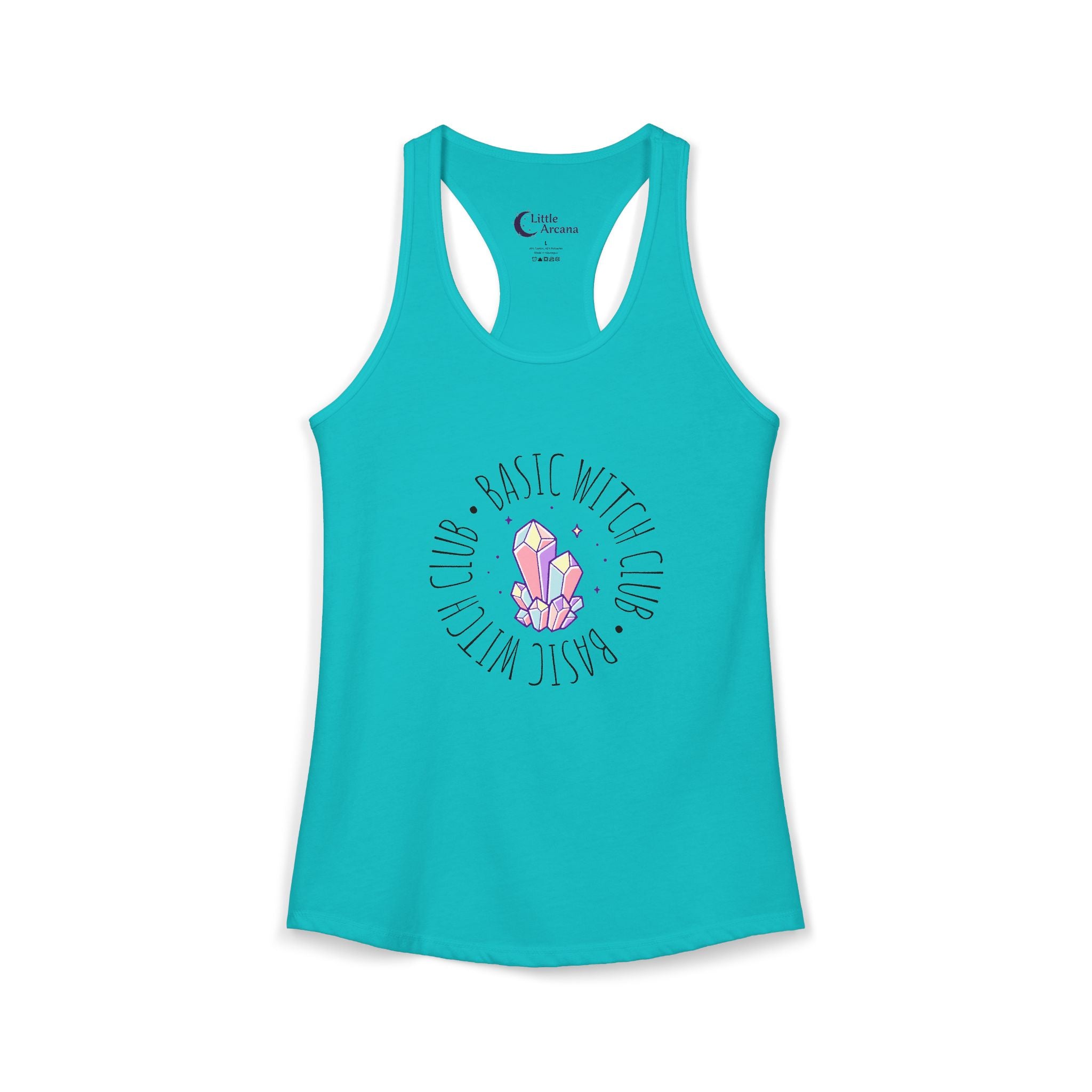 BASIC WITCH CLUB Crystal Emblem — Women's Racerback Tank