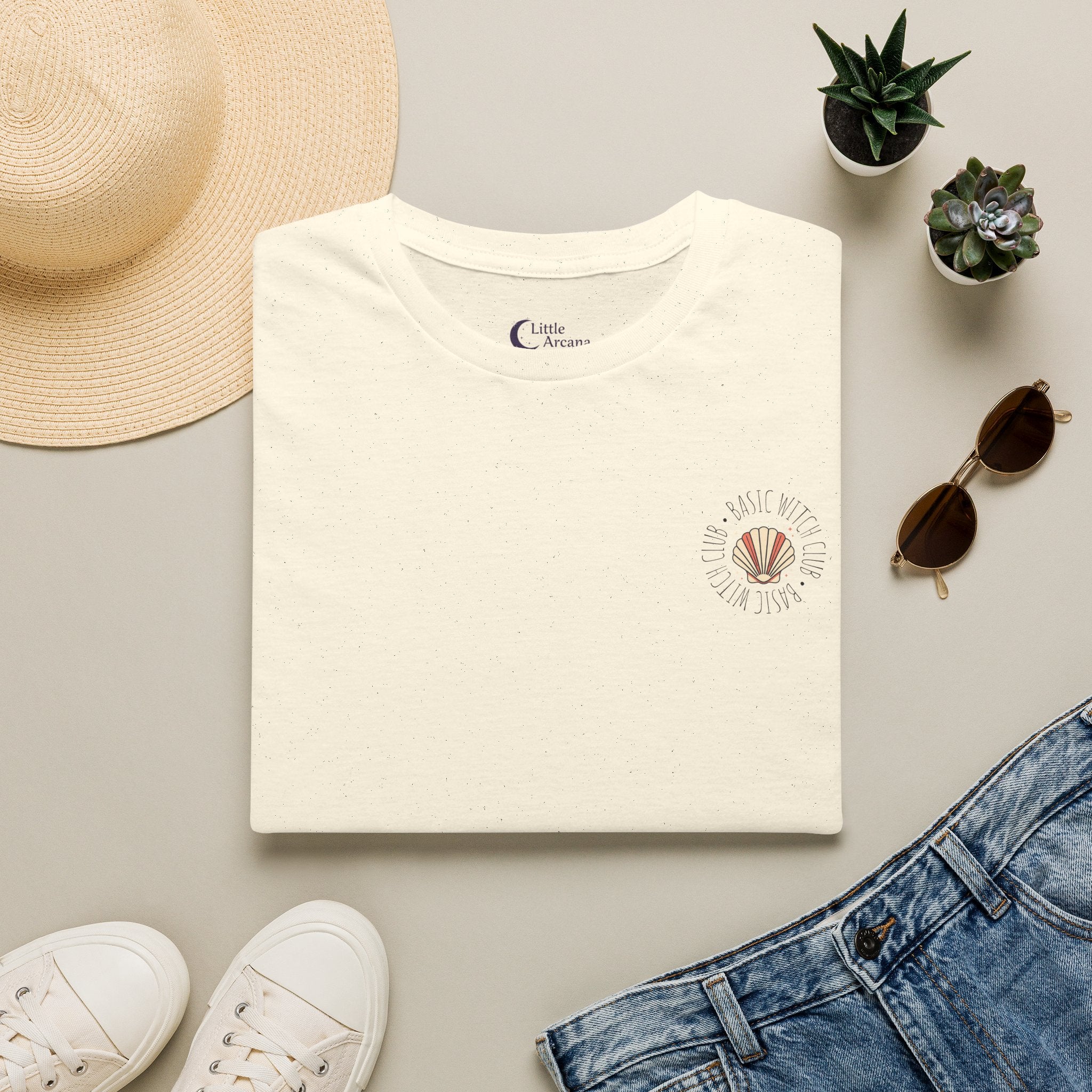 BASIC WITCH CLUB Sea Shell Emblem — Unisex T-Shirt