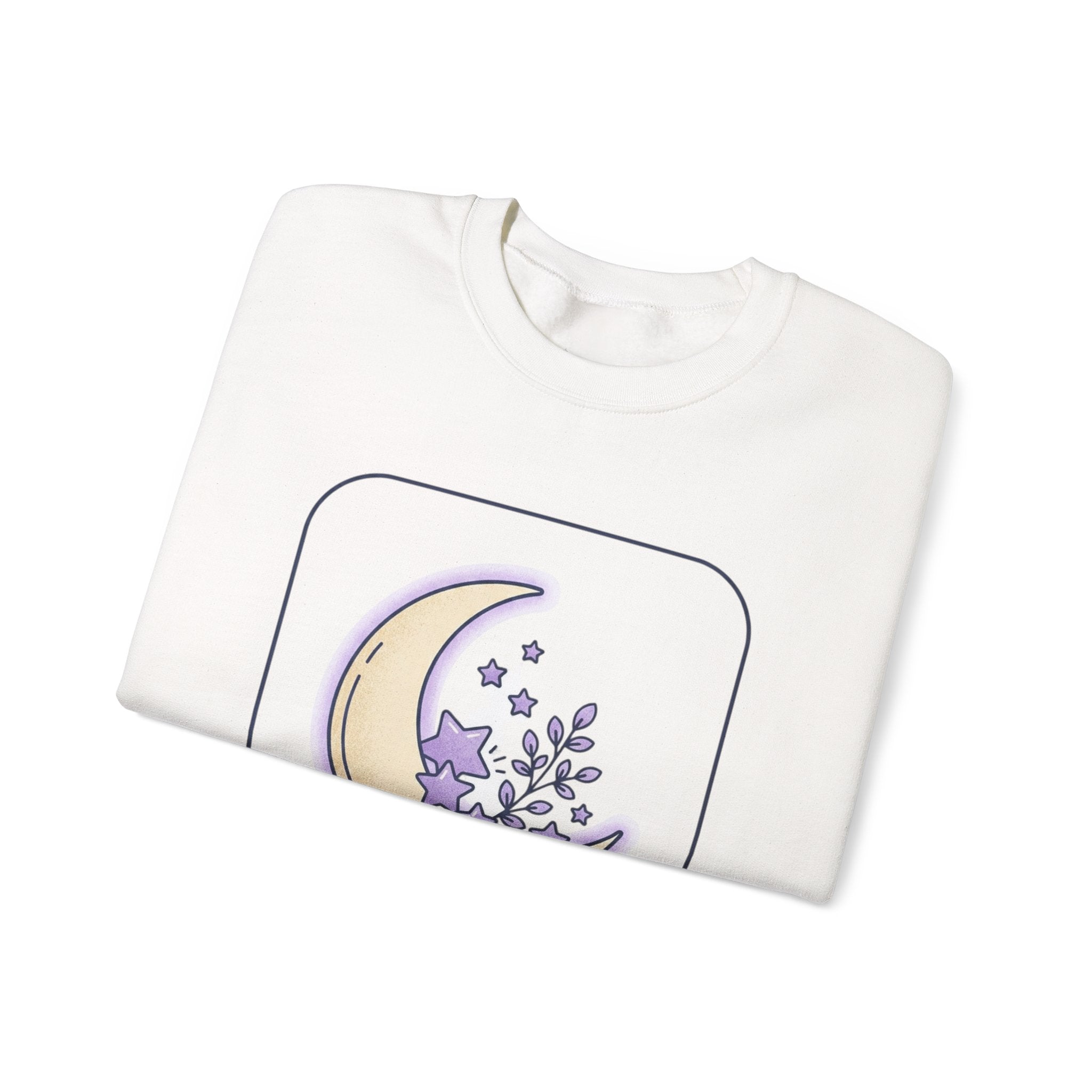 Crewneck Sweatshirt — "You Are Protected" Moon & Stars Comfort Pullover