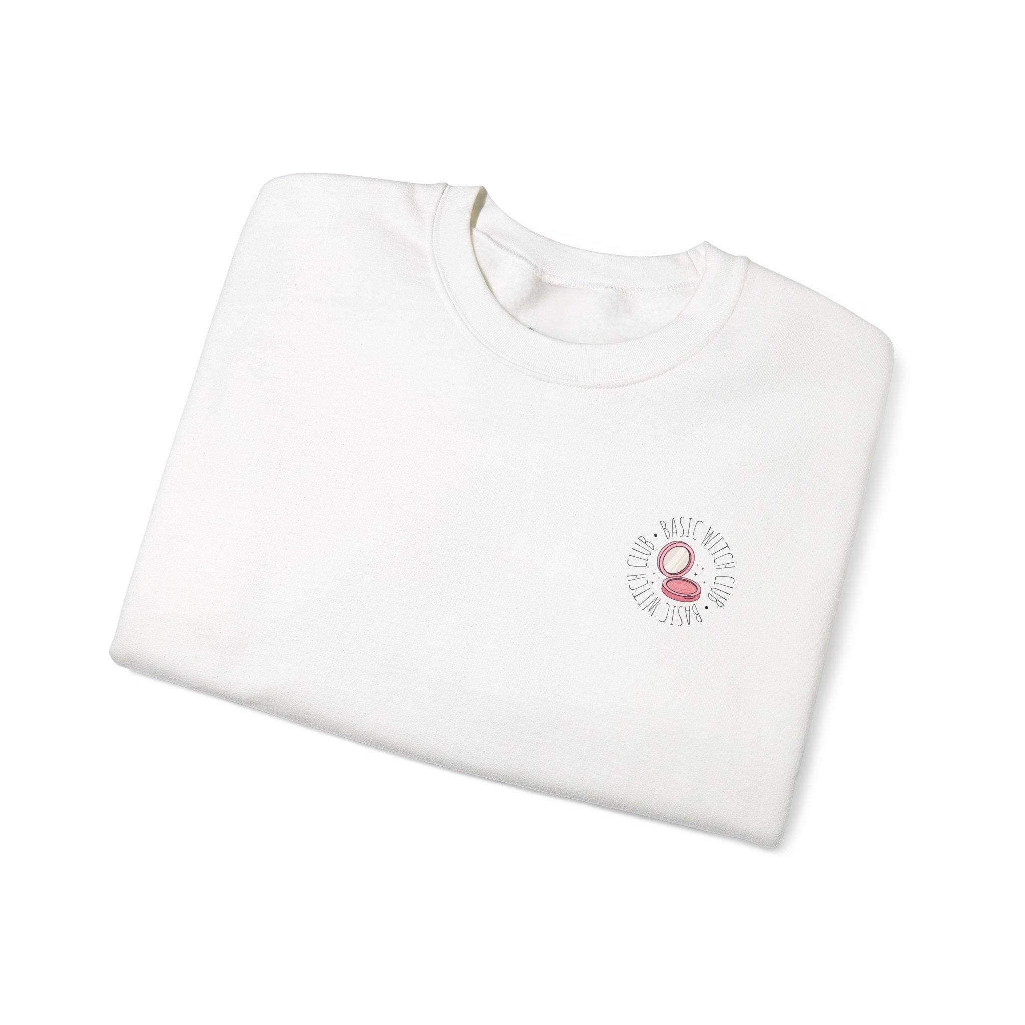 BASIC WITCH CLUB Compact Makeup Emblem — Crewneck Sweatshirt