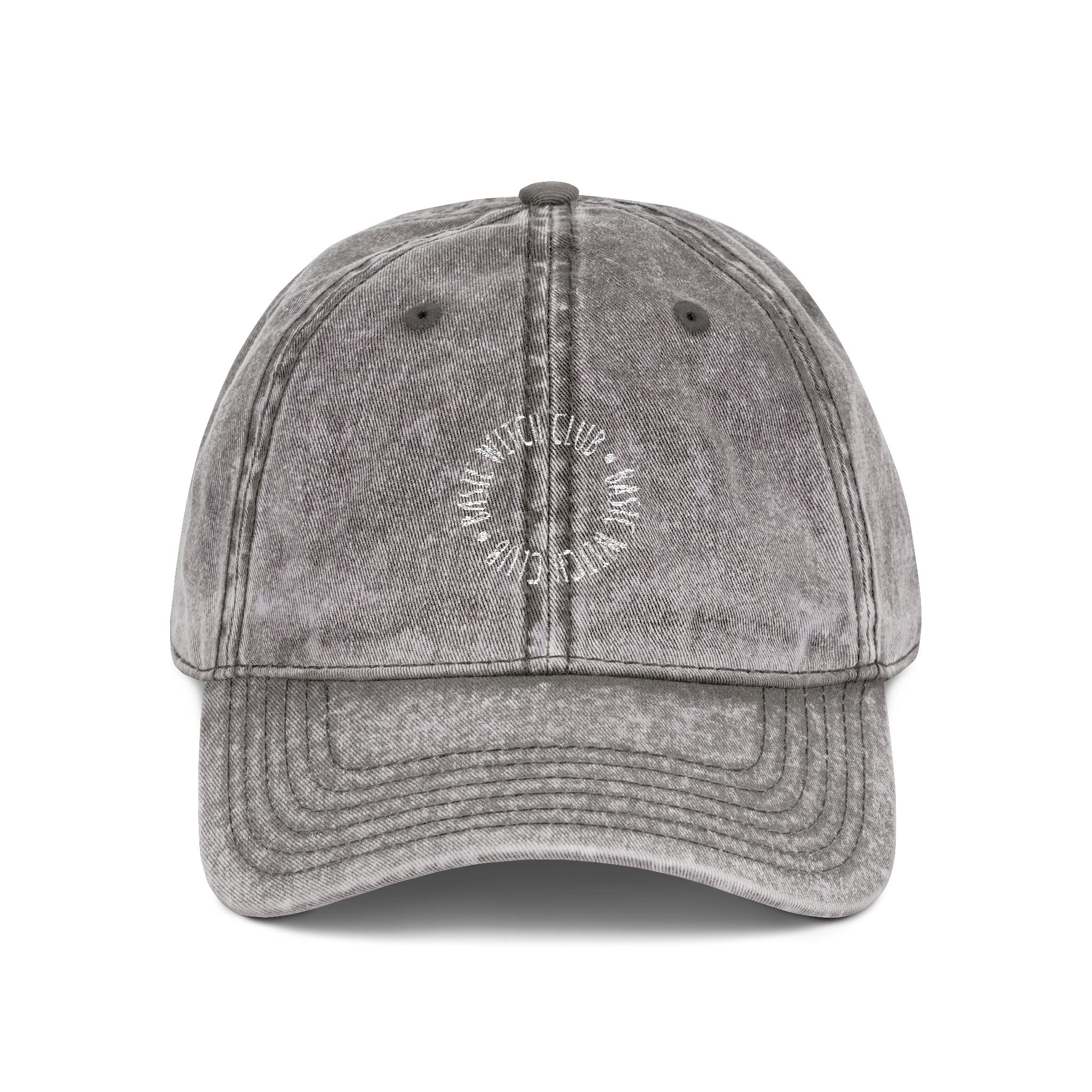 BASIC WITCH CLUB Emblem — Vintage Style Embroidered Baseball Cap