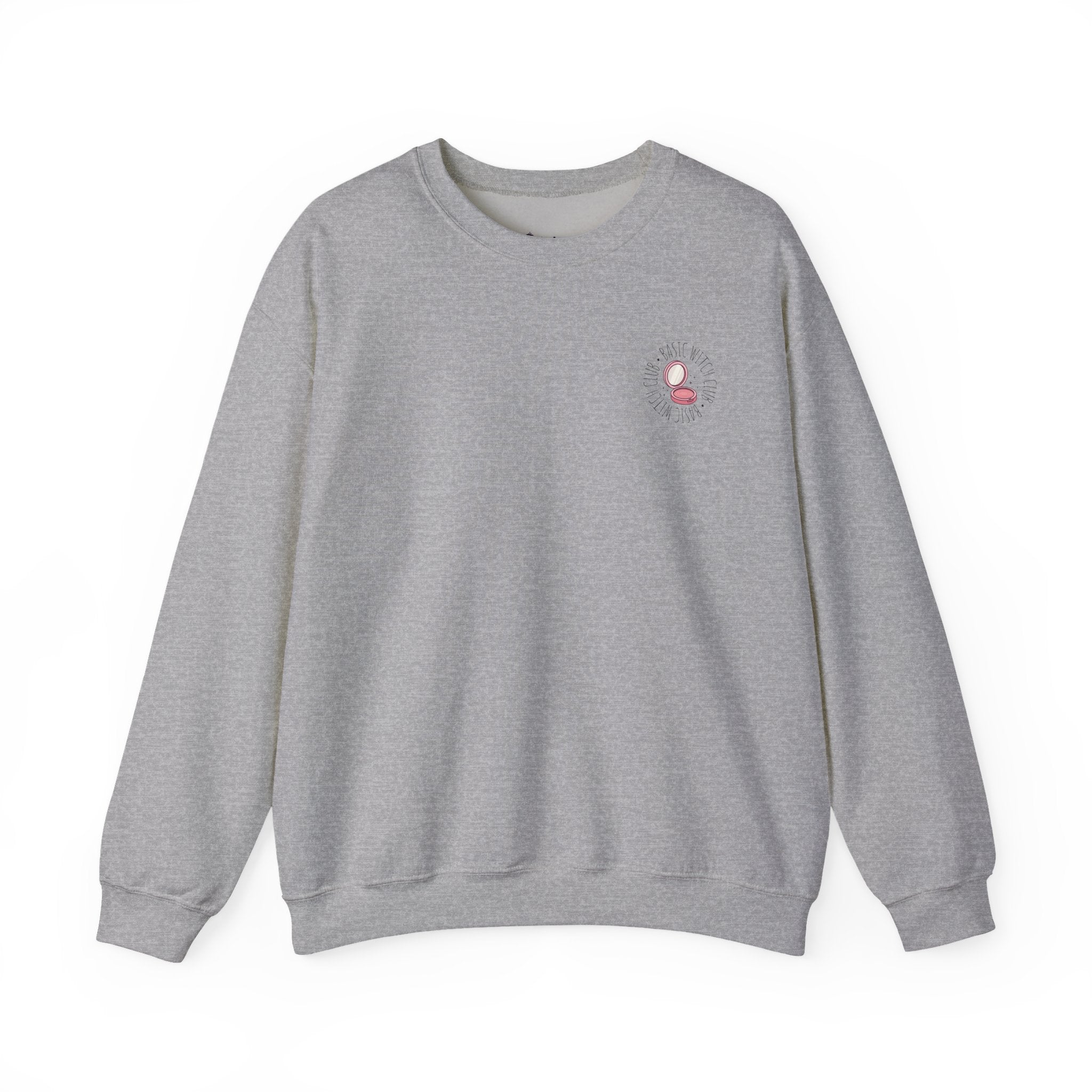 BASIC WITCH CLUB Compact Makeup Emblem — Crewneck Sweatshirt