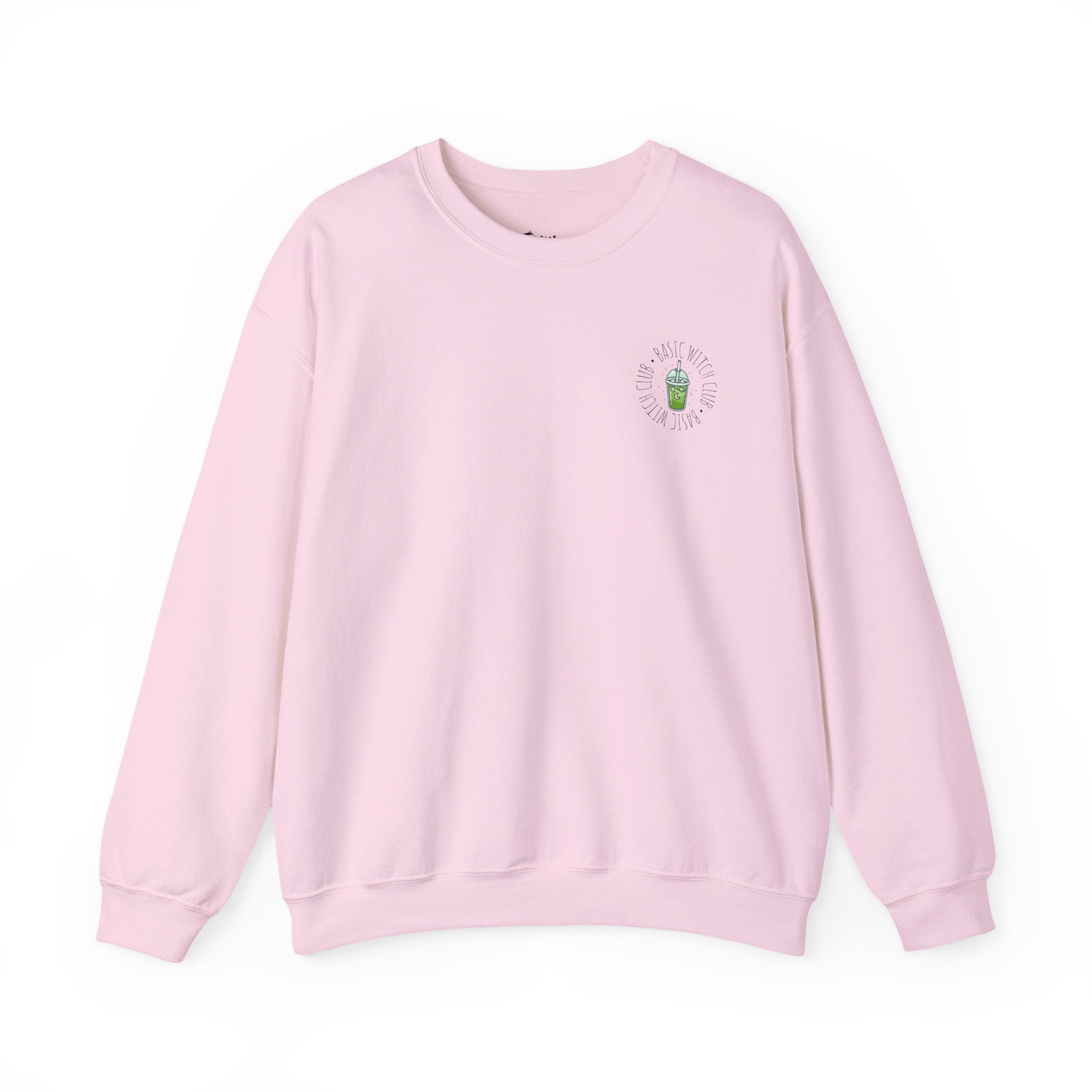 BASIC WITCH CLUB Matcha Emblem —  Crewneck Sweatshirt