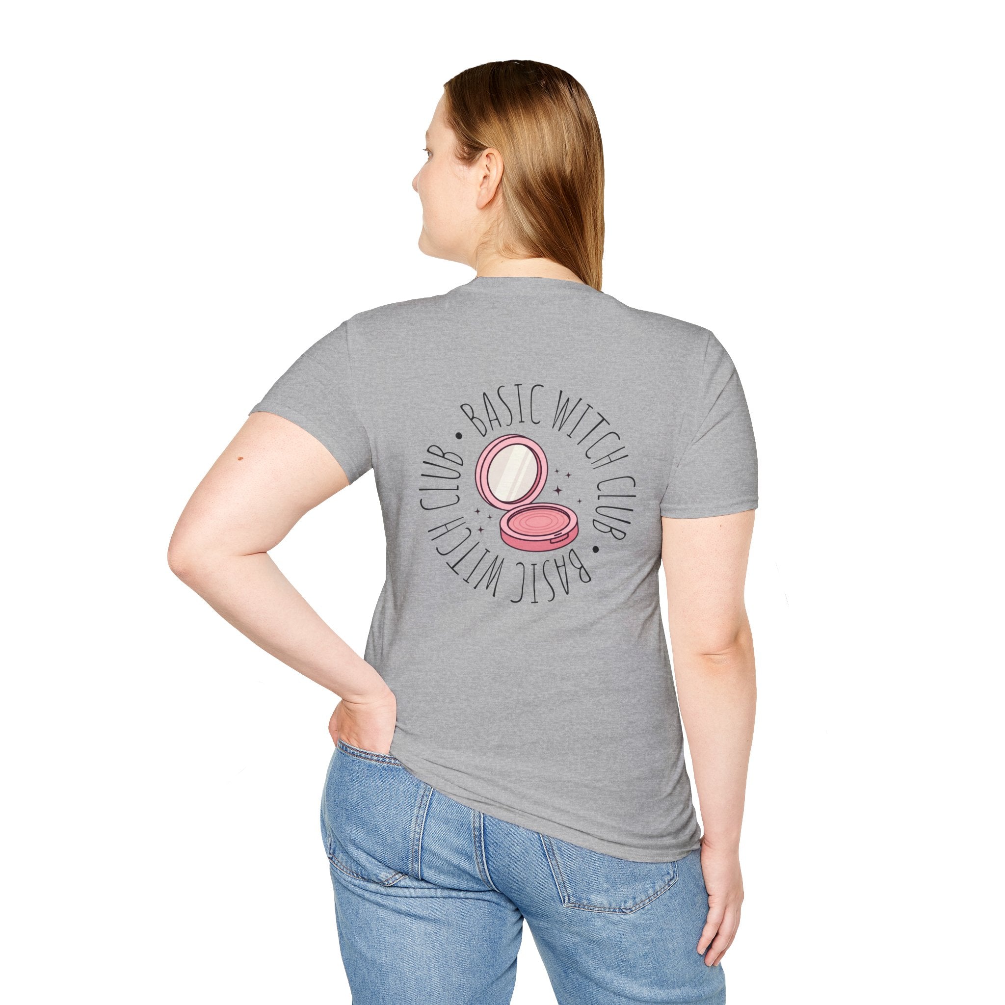 BASIC WITCH CLUB Compact Mirror Emblem — Unisex T-Shirt