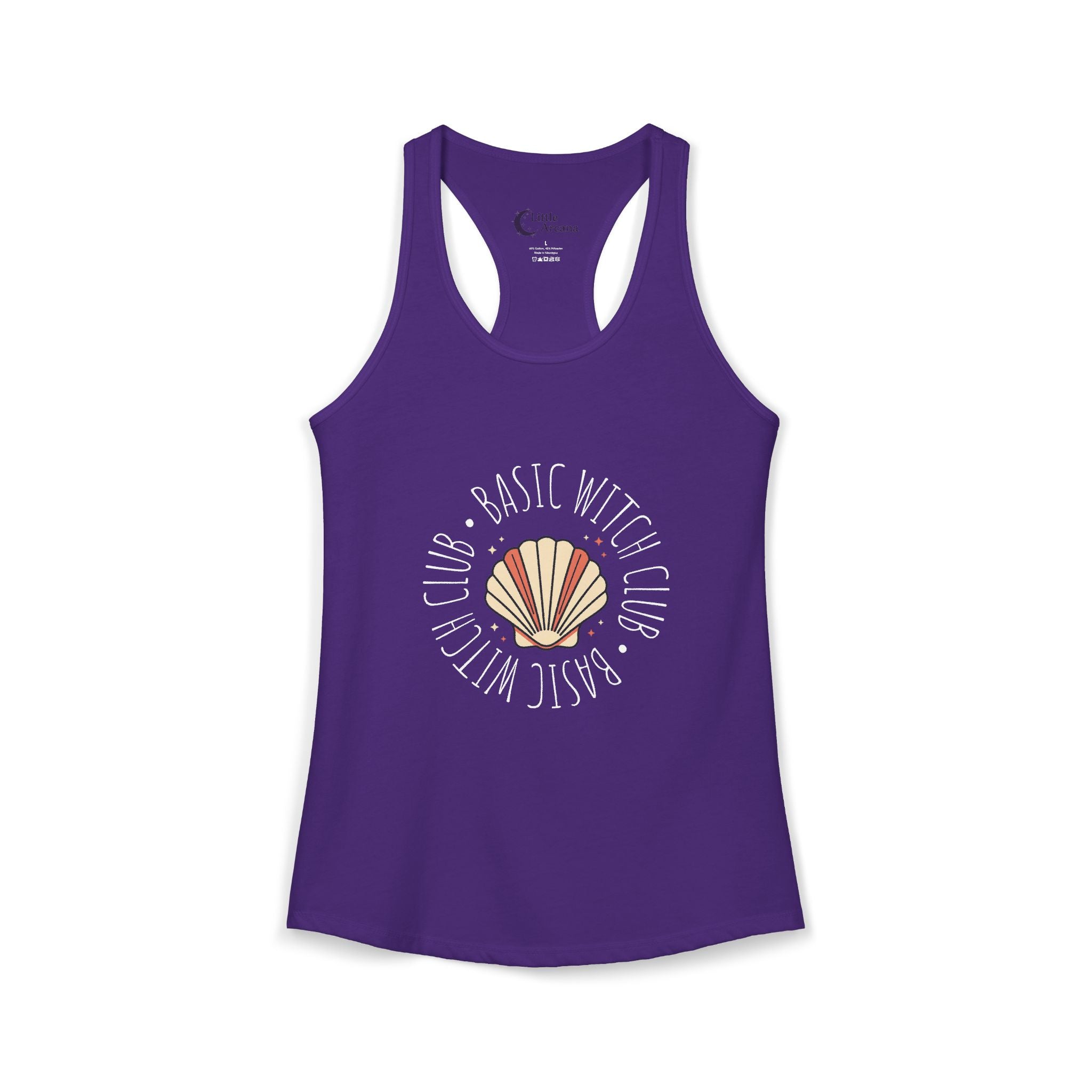 BASIC WITCH CLUB Sea Shell Emblem — Women's Racerback Tank