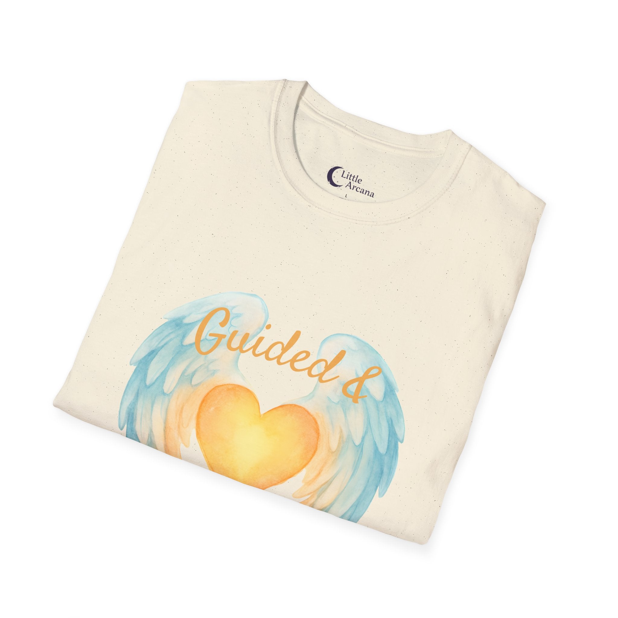 Angel Wings Heart Spiritual Tee — 'Guided & Protected'