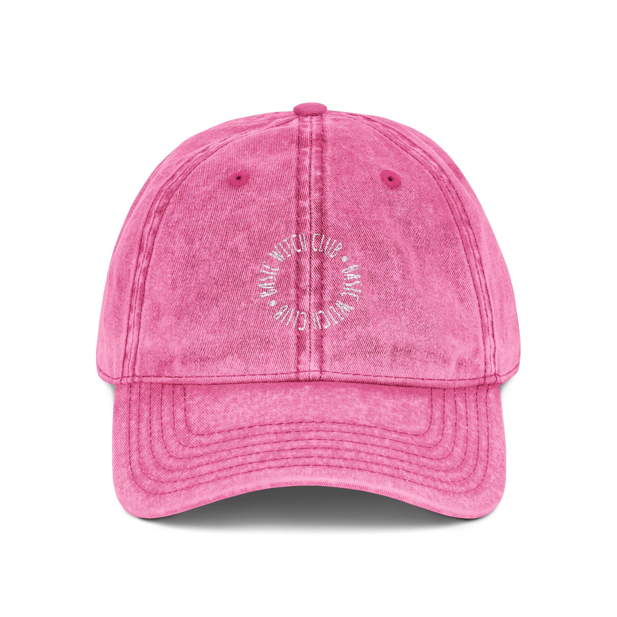 BASIC WITCH CLUB Emblem — Vintage Style Embroidered Baseball Cap