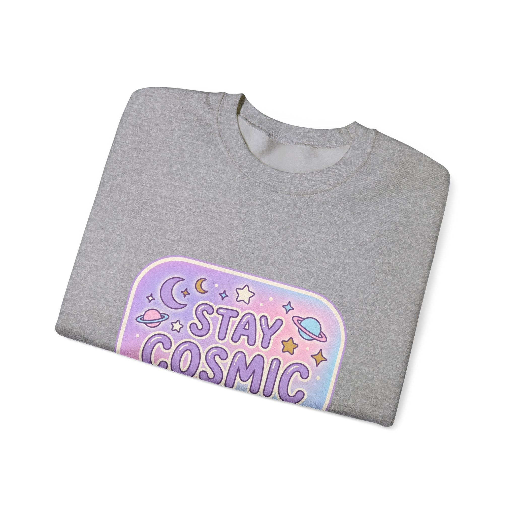 Stay Cosmic Babe Sweatshirt — Pastel Space Crewneck for Women & Teens