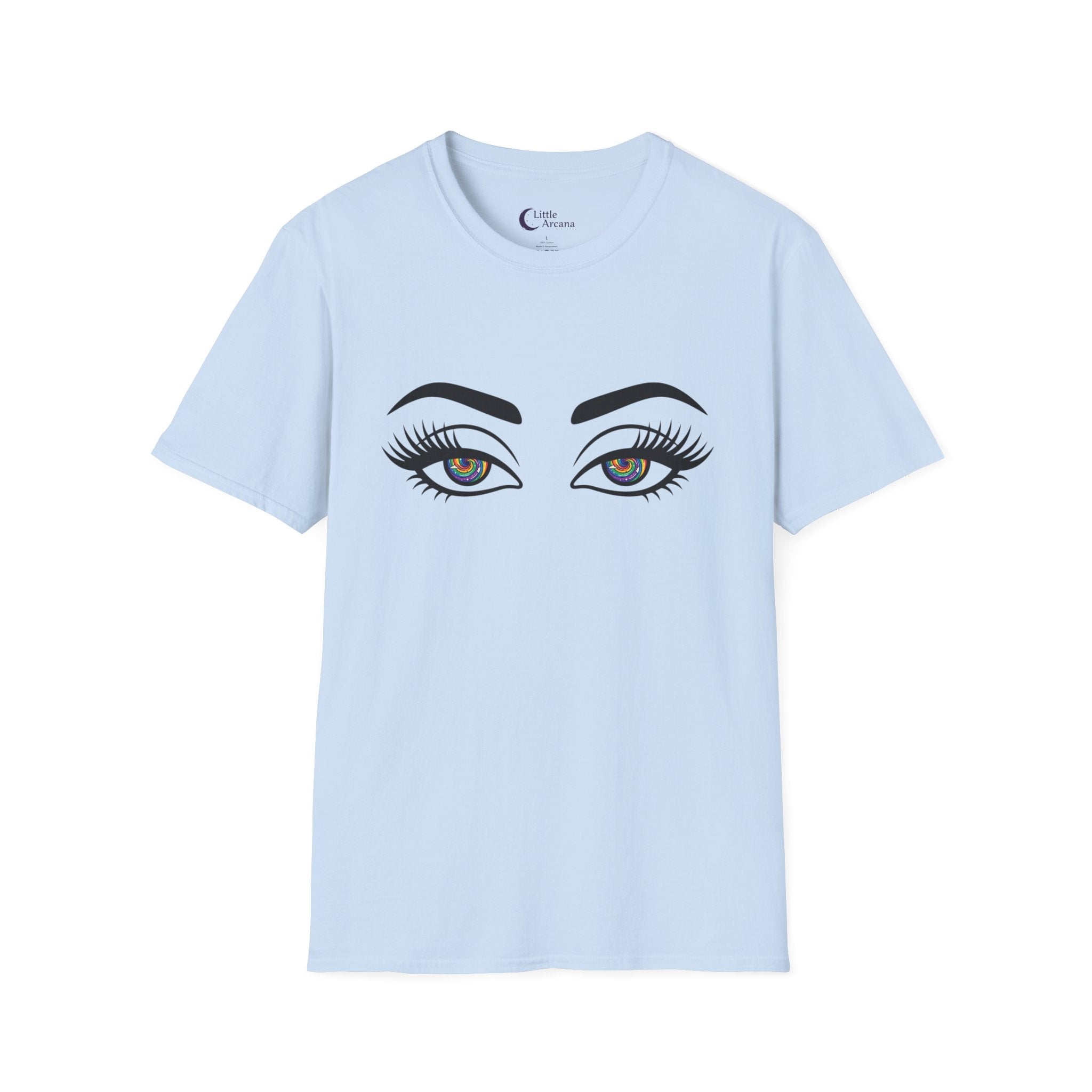 Hypnotic Eyes Graphic T-Shirt — Rainbow (Air)