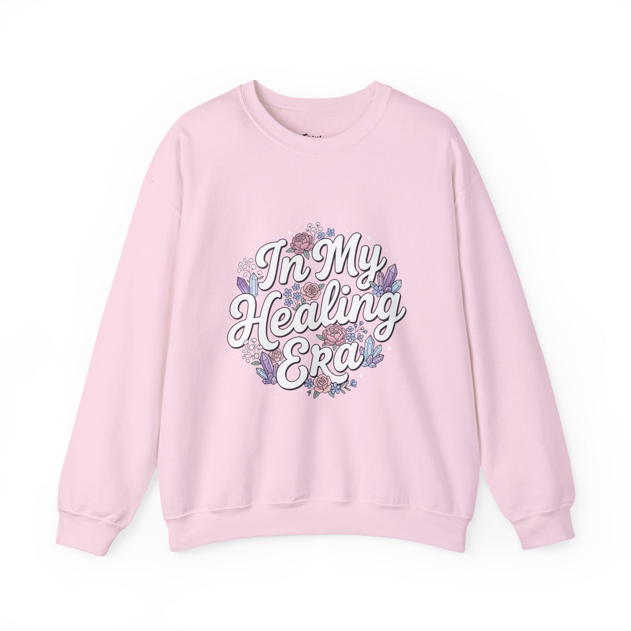 Crewneck Sweatshirt — "In My Healing Era" Floral Comfort Pullover