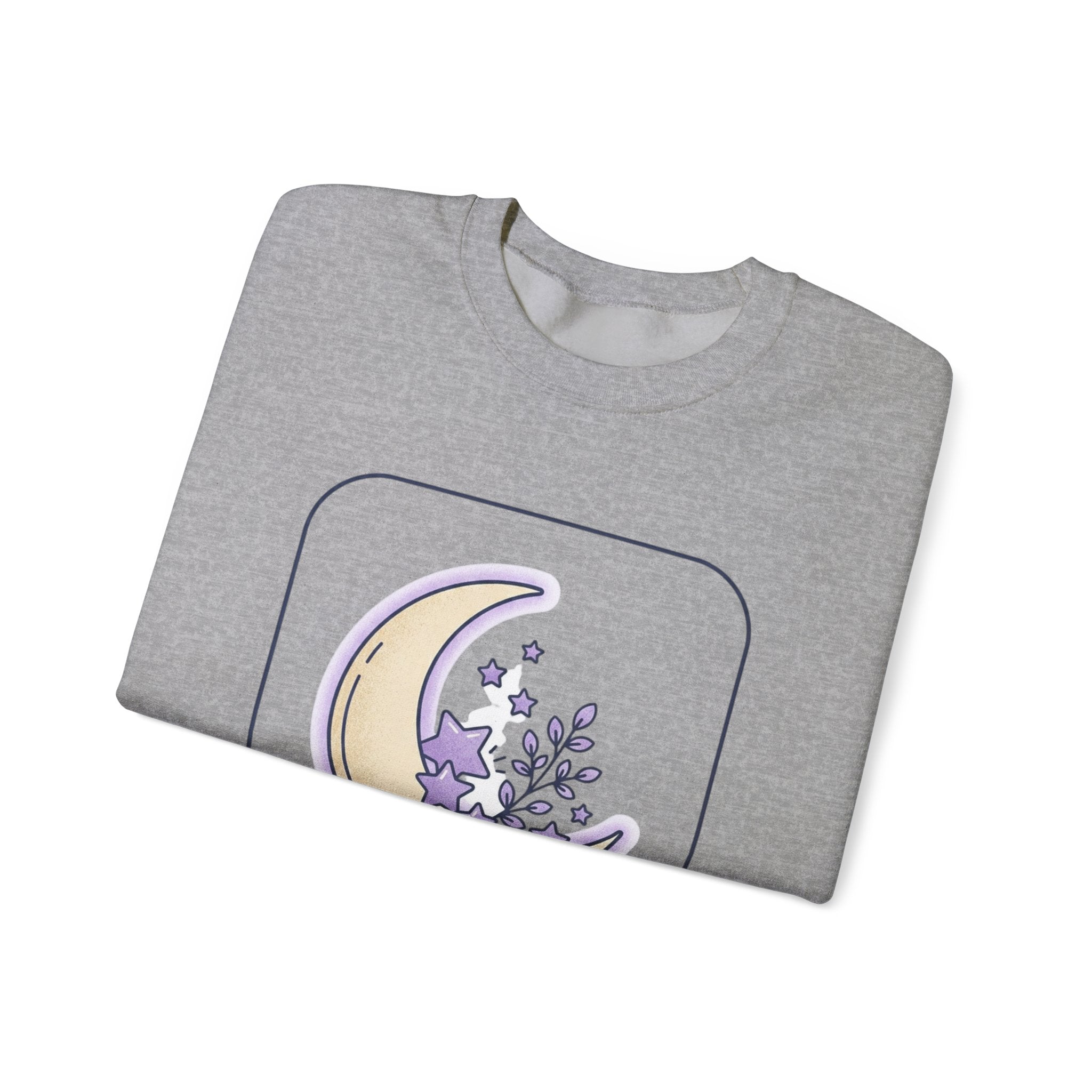 Crewneck Sweatshirt — "You Are Protected" Moon & Stars Comfort Pullover
