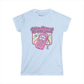 "Hold on, Let me ask my Spirit Guides" Retro Cell Phone Graphic — Women's Soft Style T-Shirt