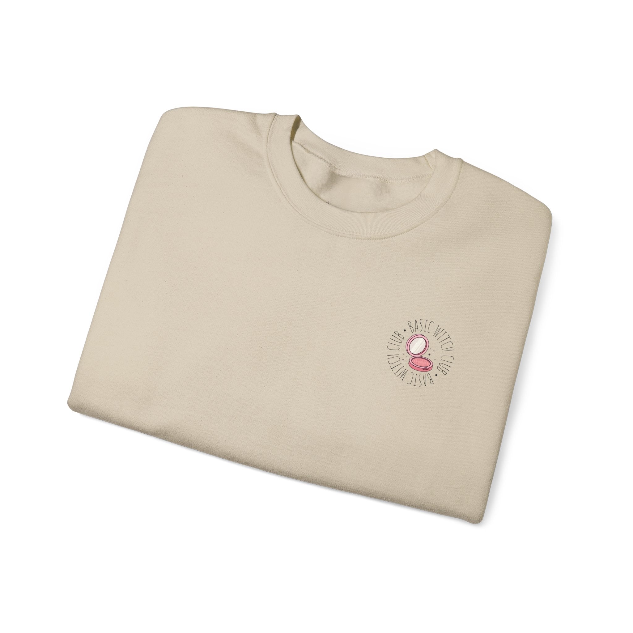 BASIC WITCH CLUB Compact Makeup Emblem — Crewneck Sweatshirt