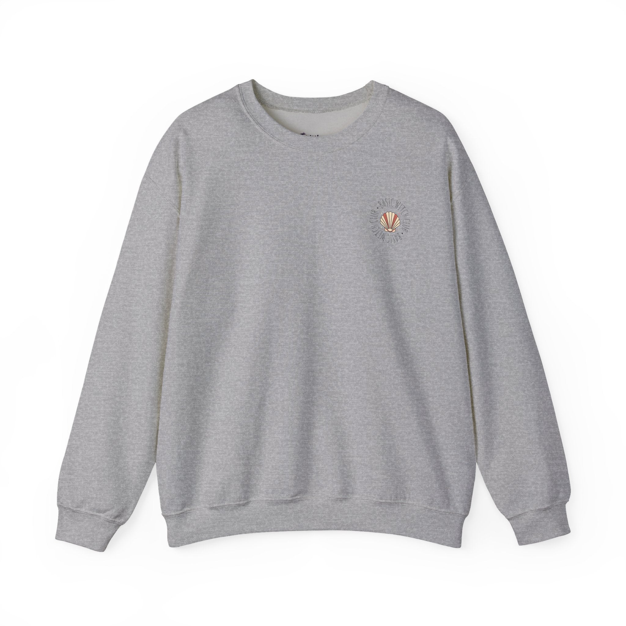 BASIC WITCH CLUB Sea Shell Emblem — Crewneck Sweatshirt