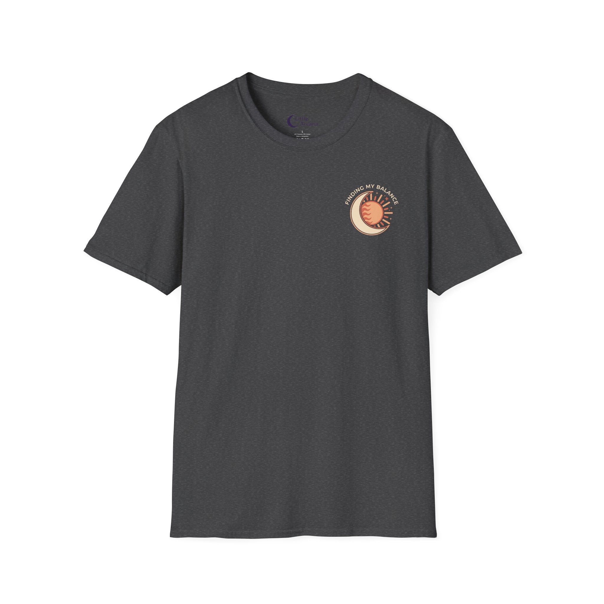Sun & Moon Minimalist T-Shirt — "Finding my Balance"