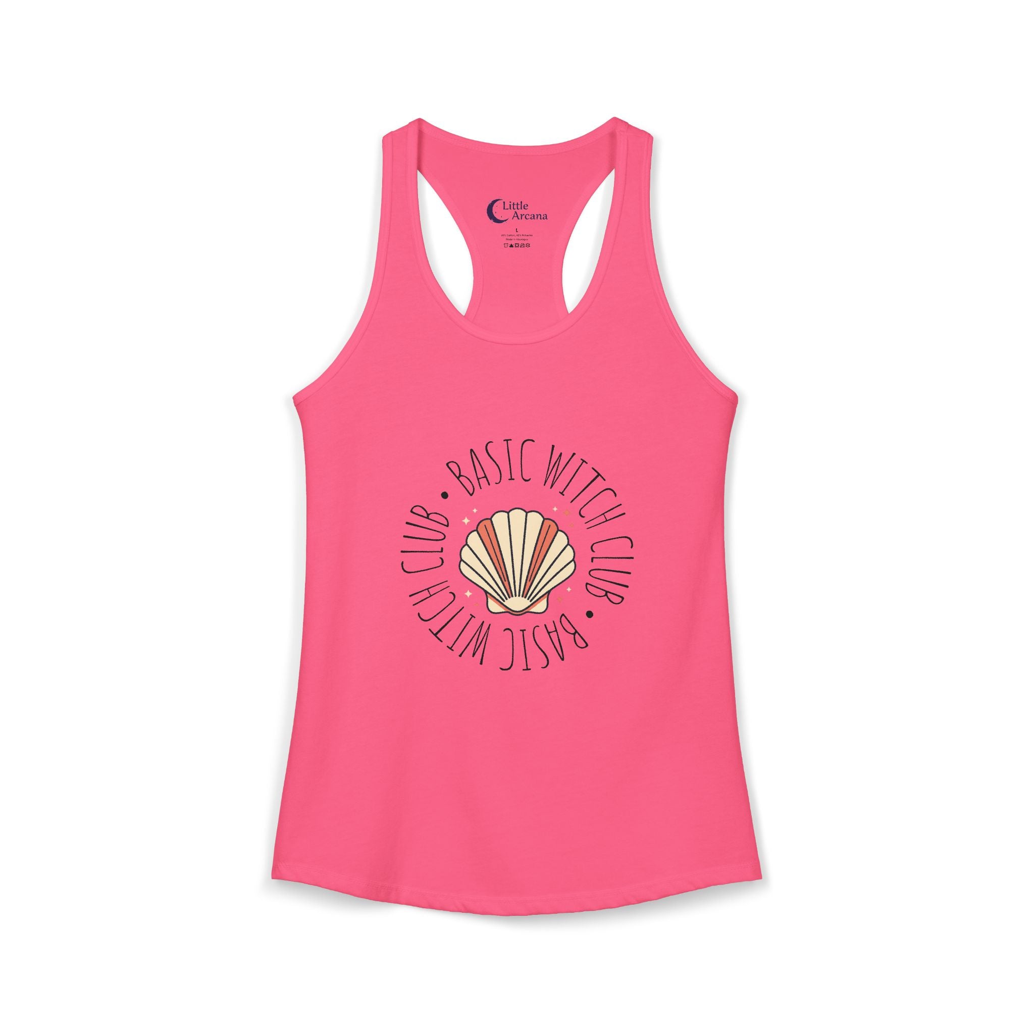 BASIC WITCH CLUB Sea Shell Emblem — Women's Racerback Tank