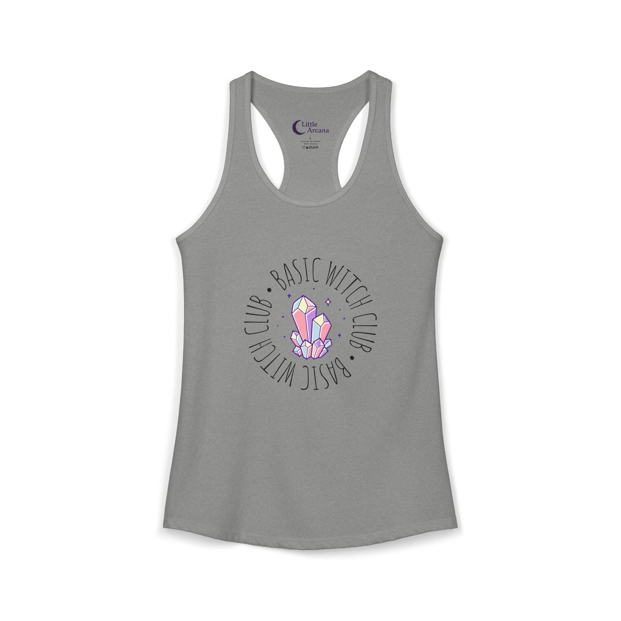 BASIC WITCH CLUB Crystal Emblem — Women's Racerback Tank