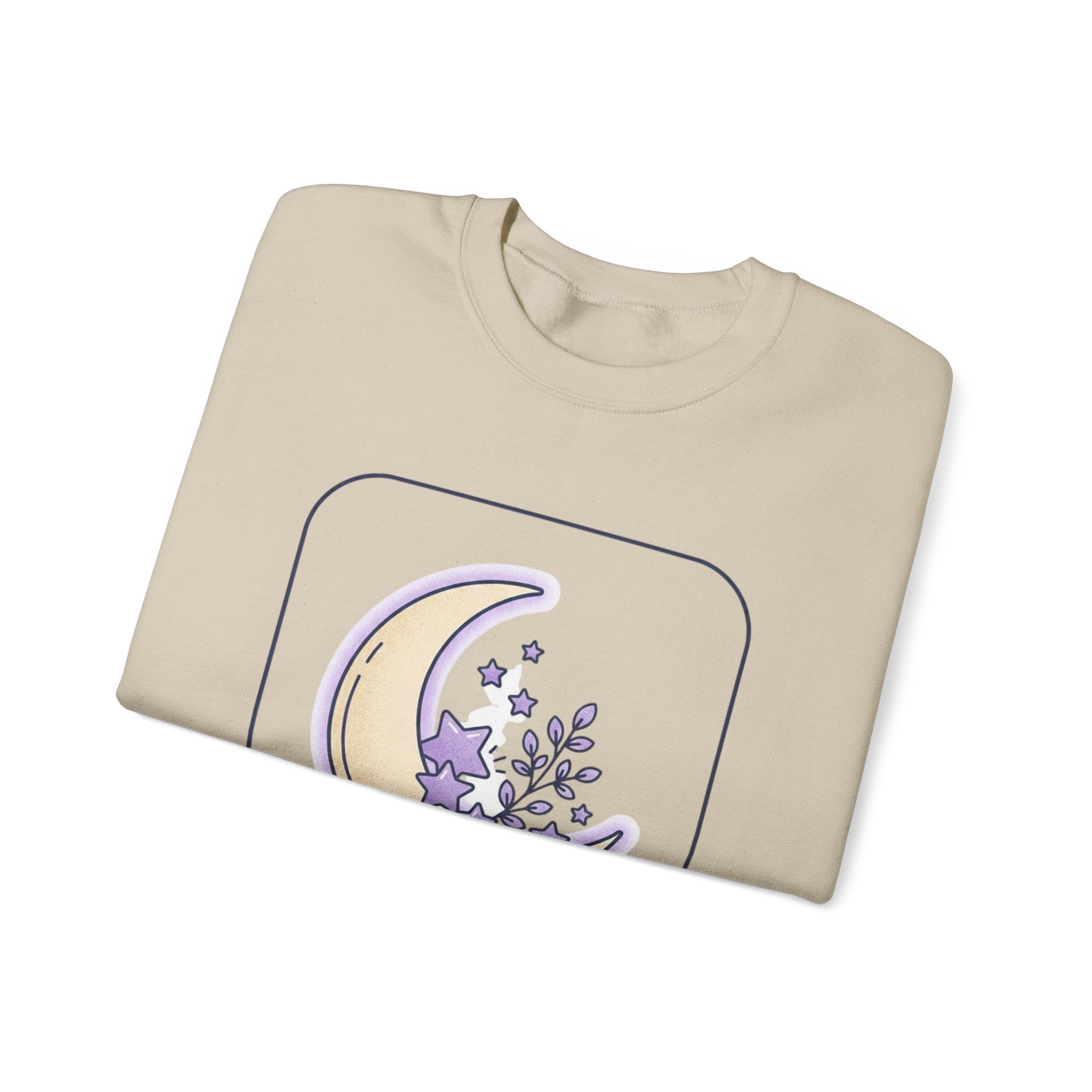 Crewneck Sweatshirt — "You Are Protected" Moon & Stars Comfort Pullover