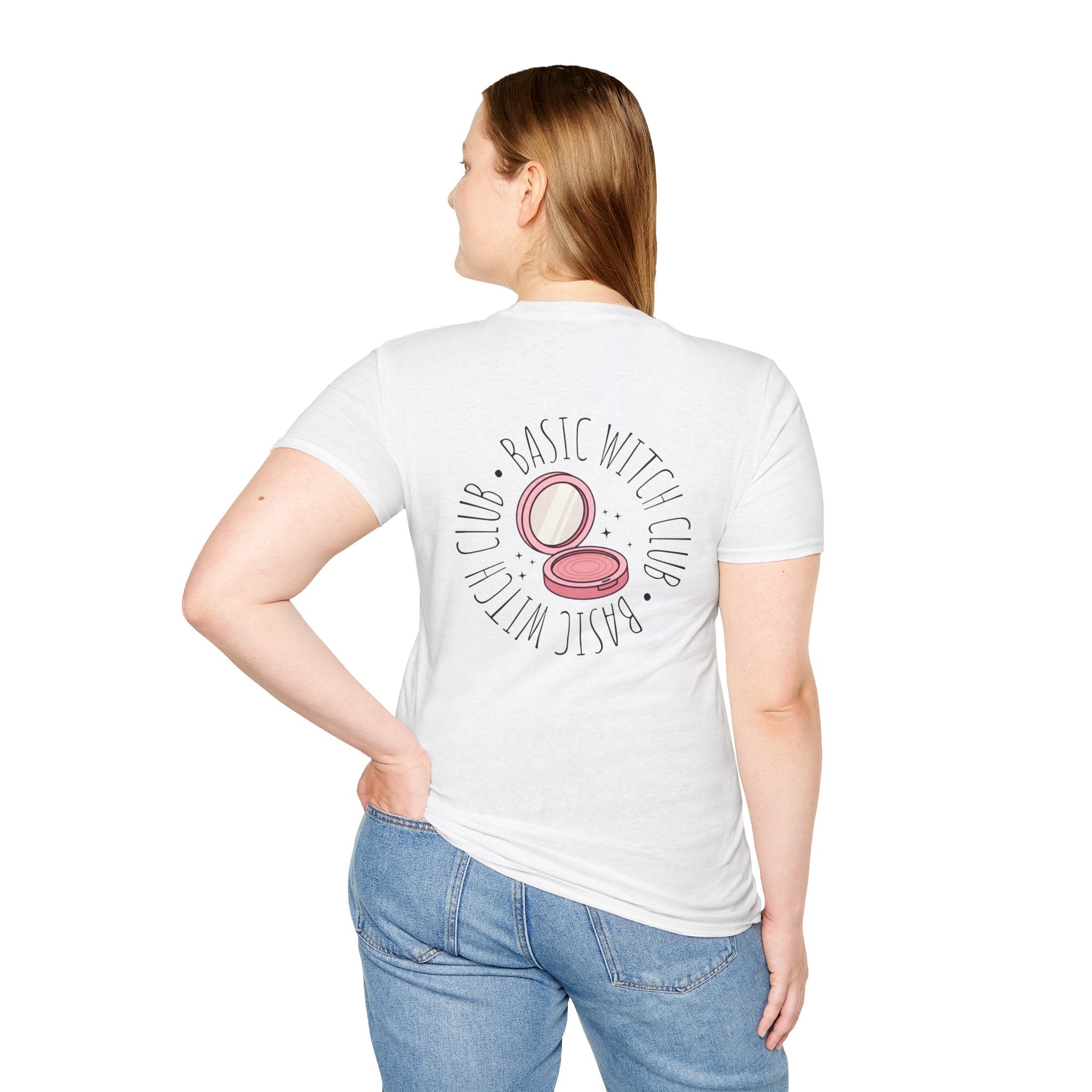 BASIC WITCH CLUB Compact Mirror Emblem — Unisex T-Shirt