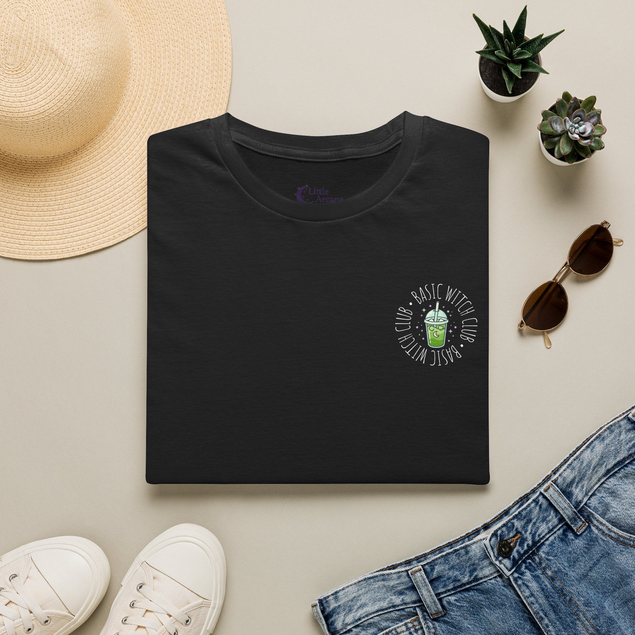 BASIC WITCH CLUB Matcha Emblem — Unisex T-Shirt