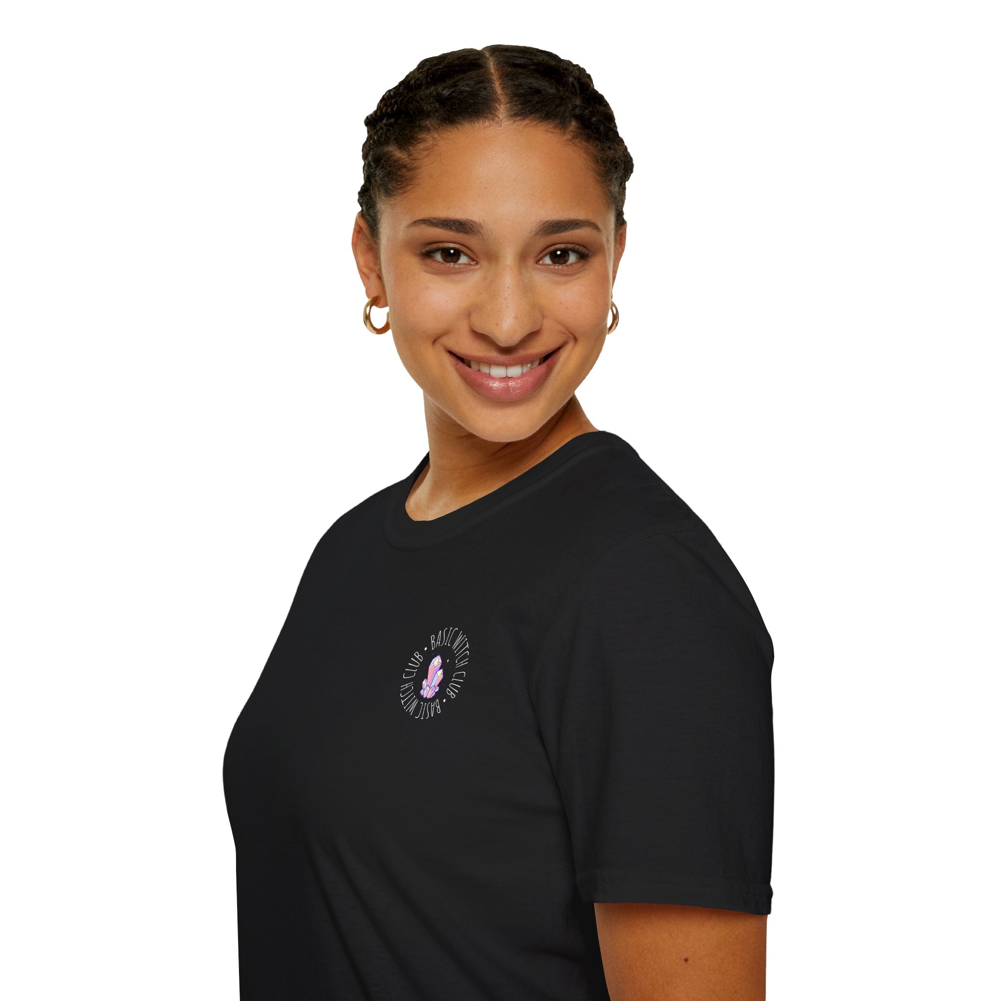 BASIC WITCH CLUB Crystal Cluster Emblem — Unisex T-Shirt