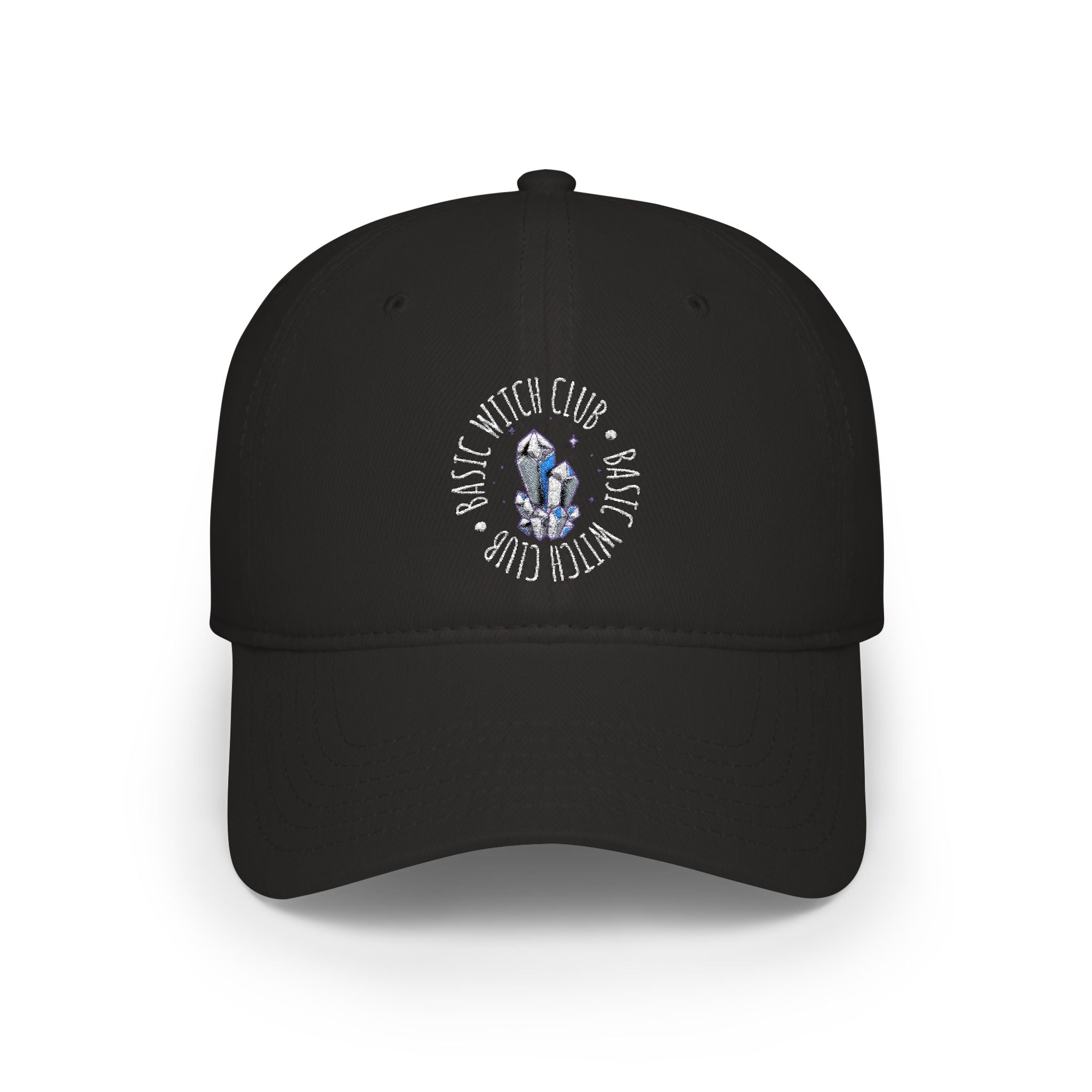 BASIC WITCH CLUB Crystal Emblem — Low Profile Baseball Cap