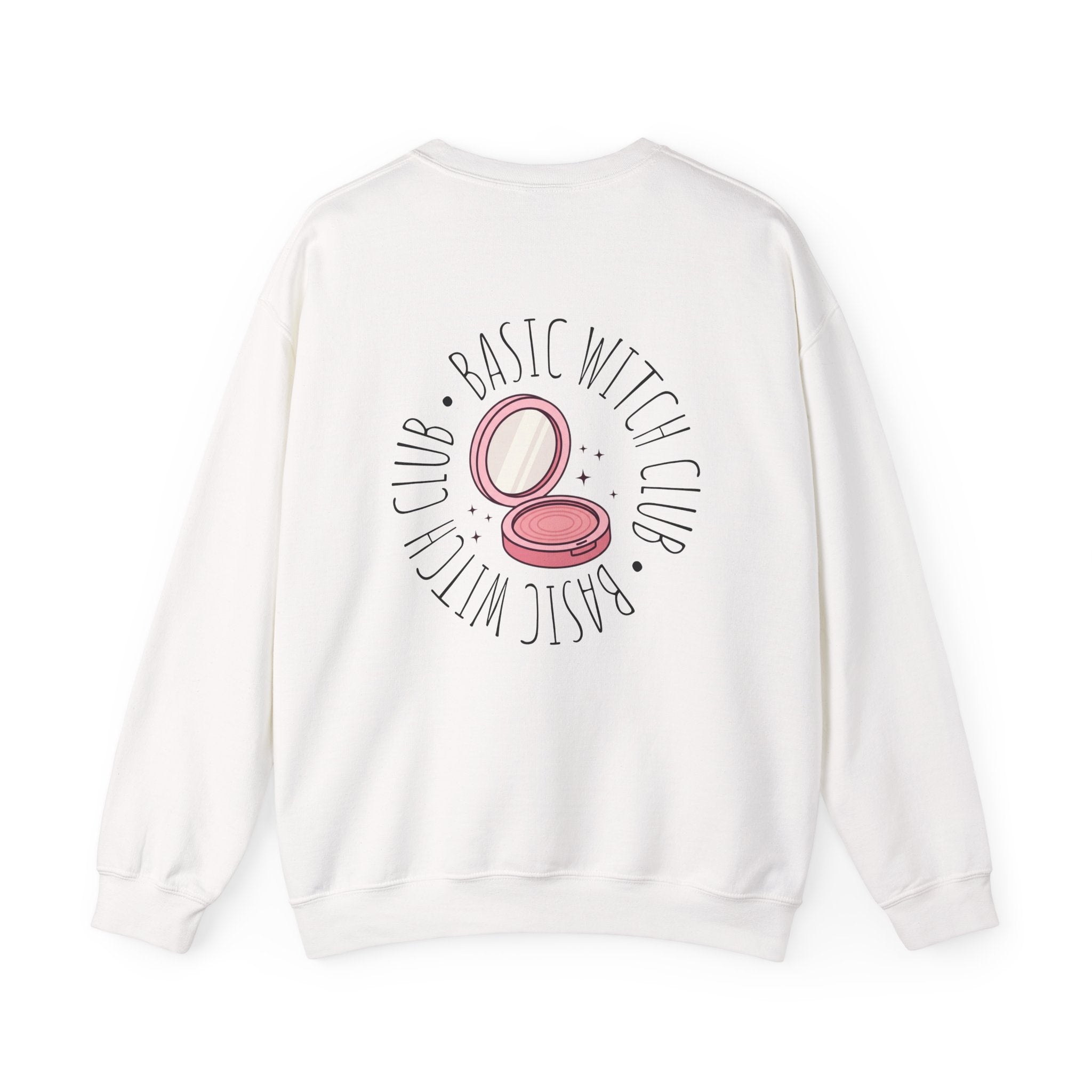 BASIC WITCH CLUB Compact Makeup Emblem — Crewneck Sweatshirt