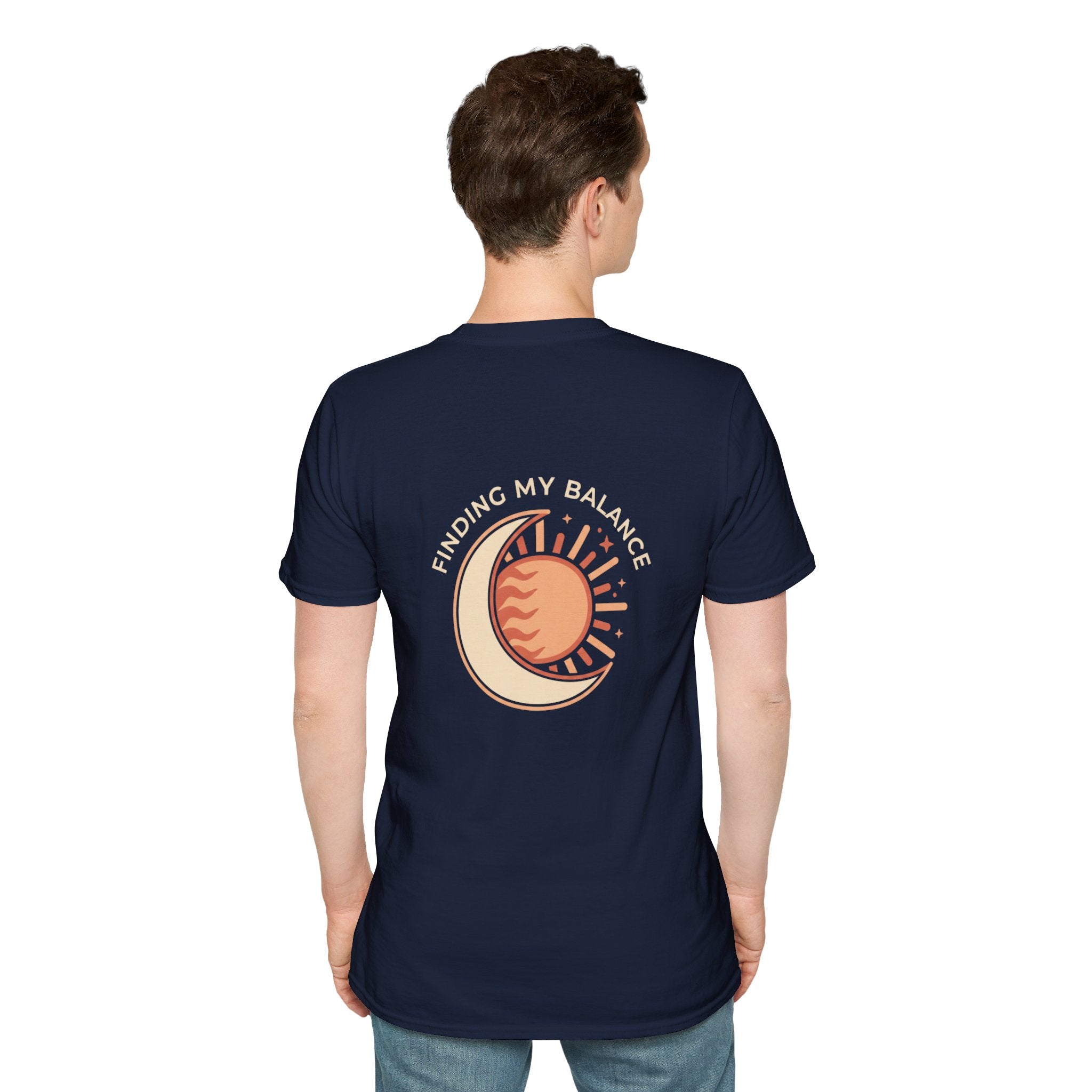 Sun & Moon Minimalist T-Shirt — "Finding my Balance"