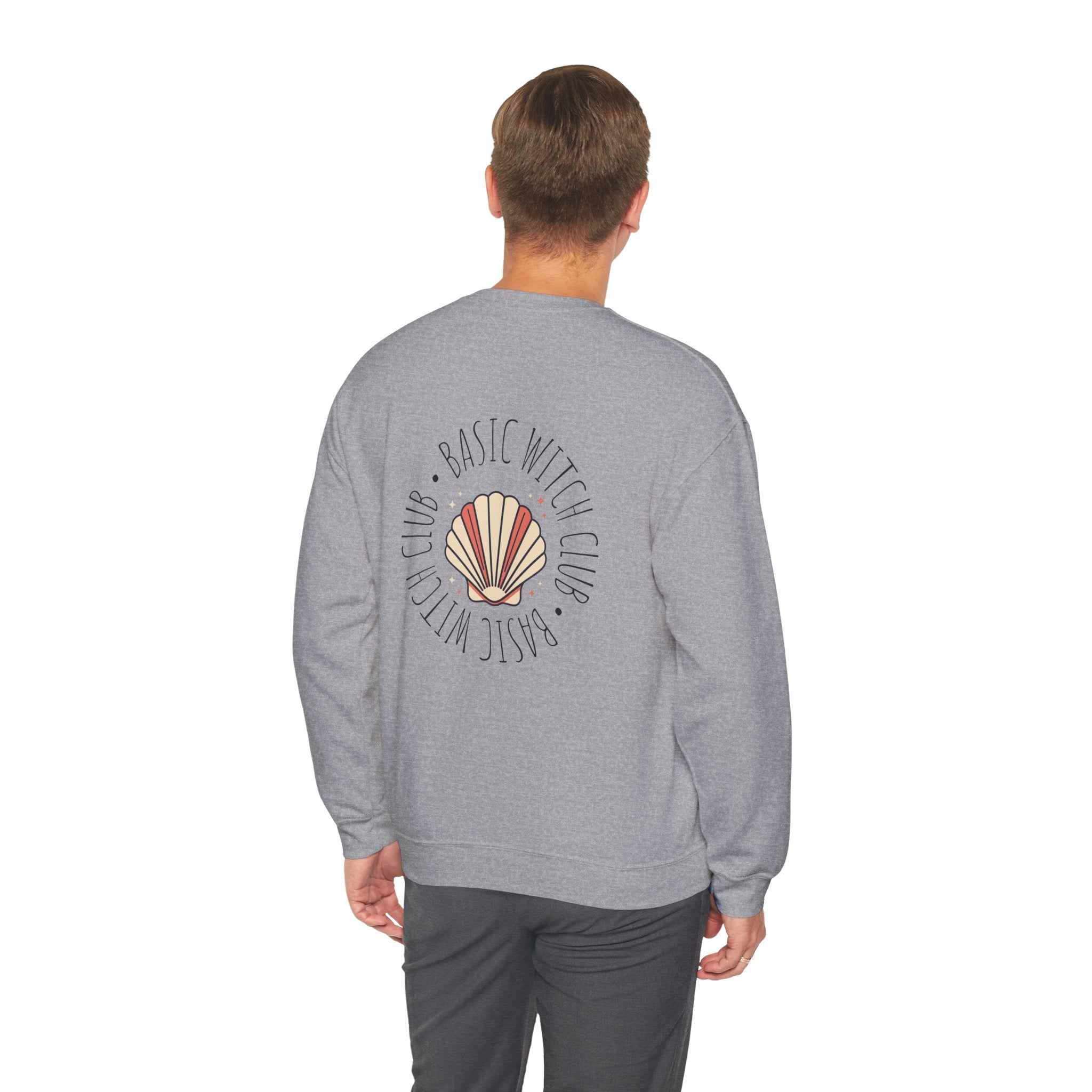 BASIC WITCH CLUB Sea Shell Emblem — Crewneck Sweatshirt