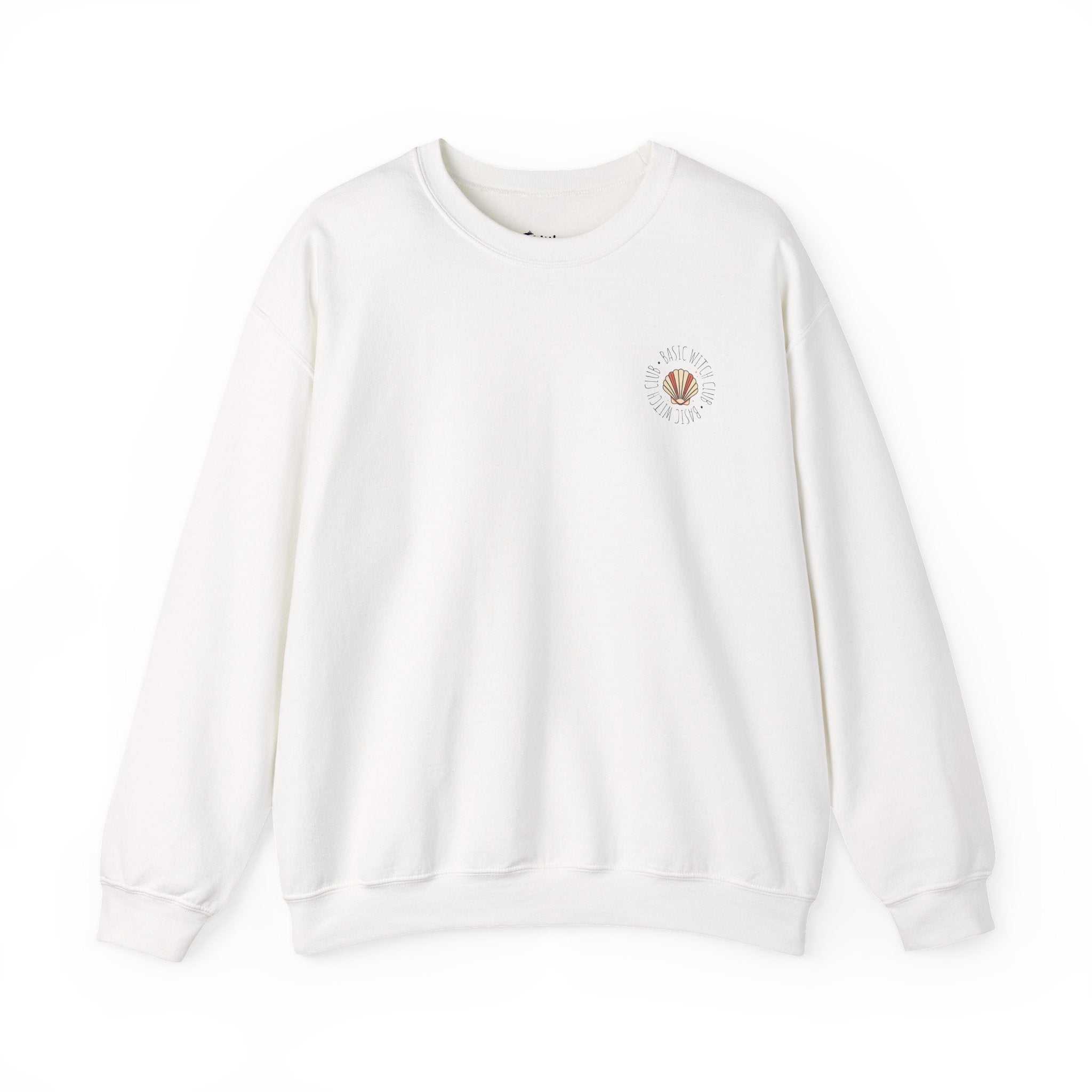 BASIC WITCH CLUB Sea Shell Emblem — Crewneck Sweatshirt